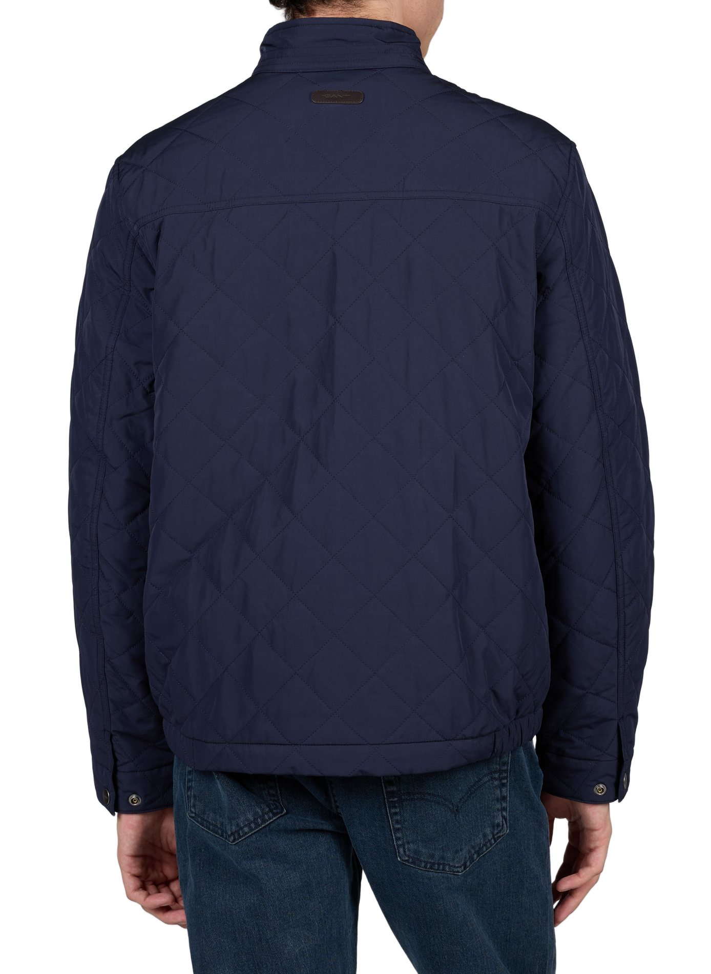 Blouson droit matelassé à col montant GANT Bleu