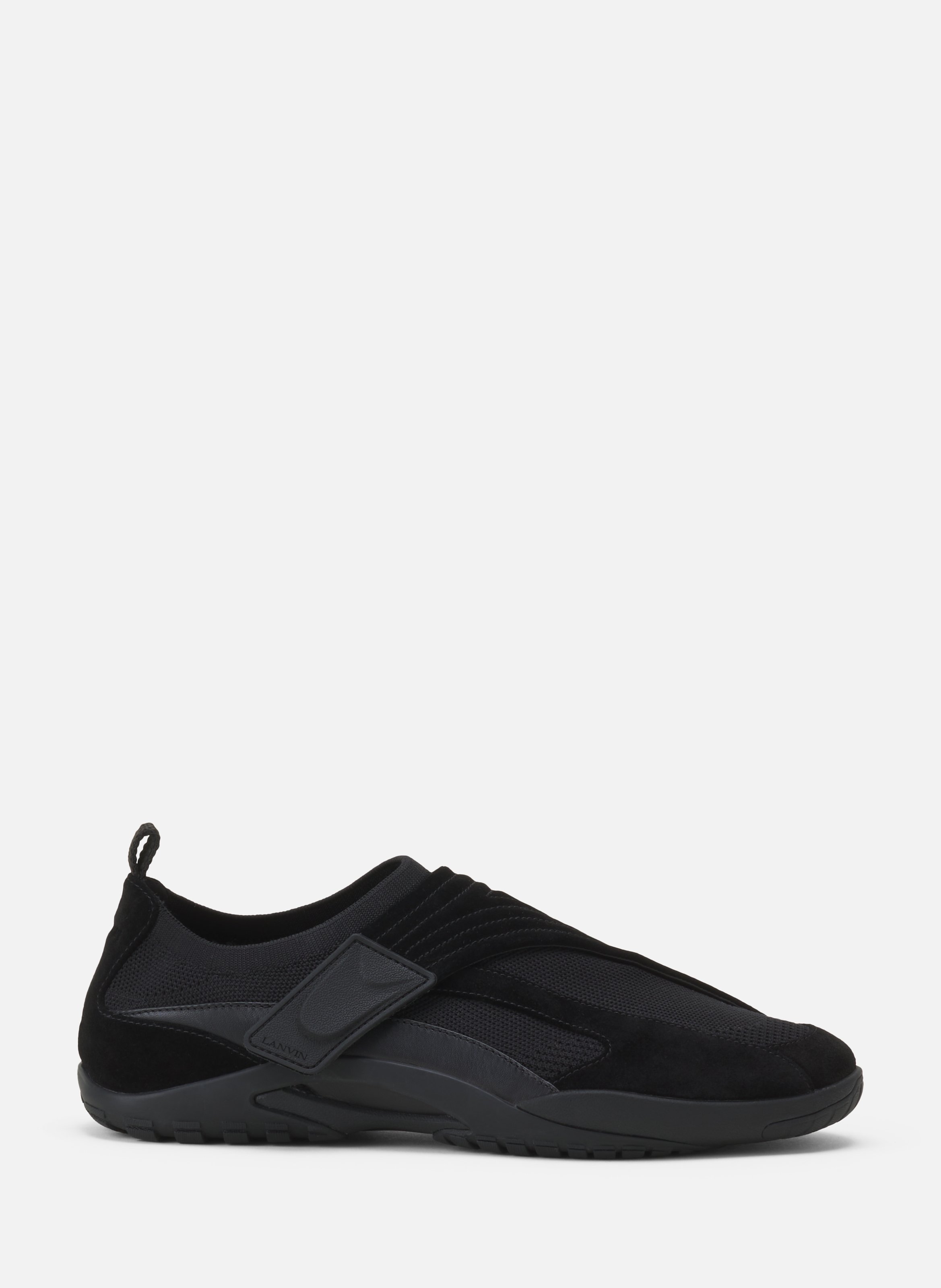 Sneaker lnv1 en suede tricote LANVIN Noir