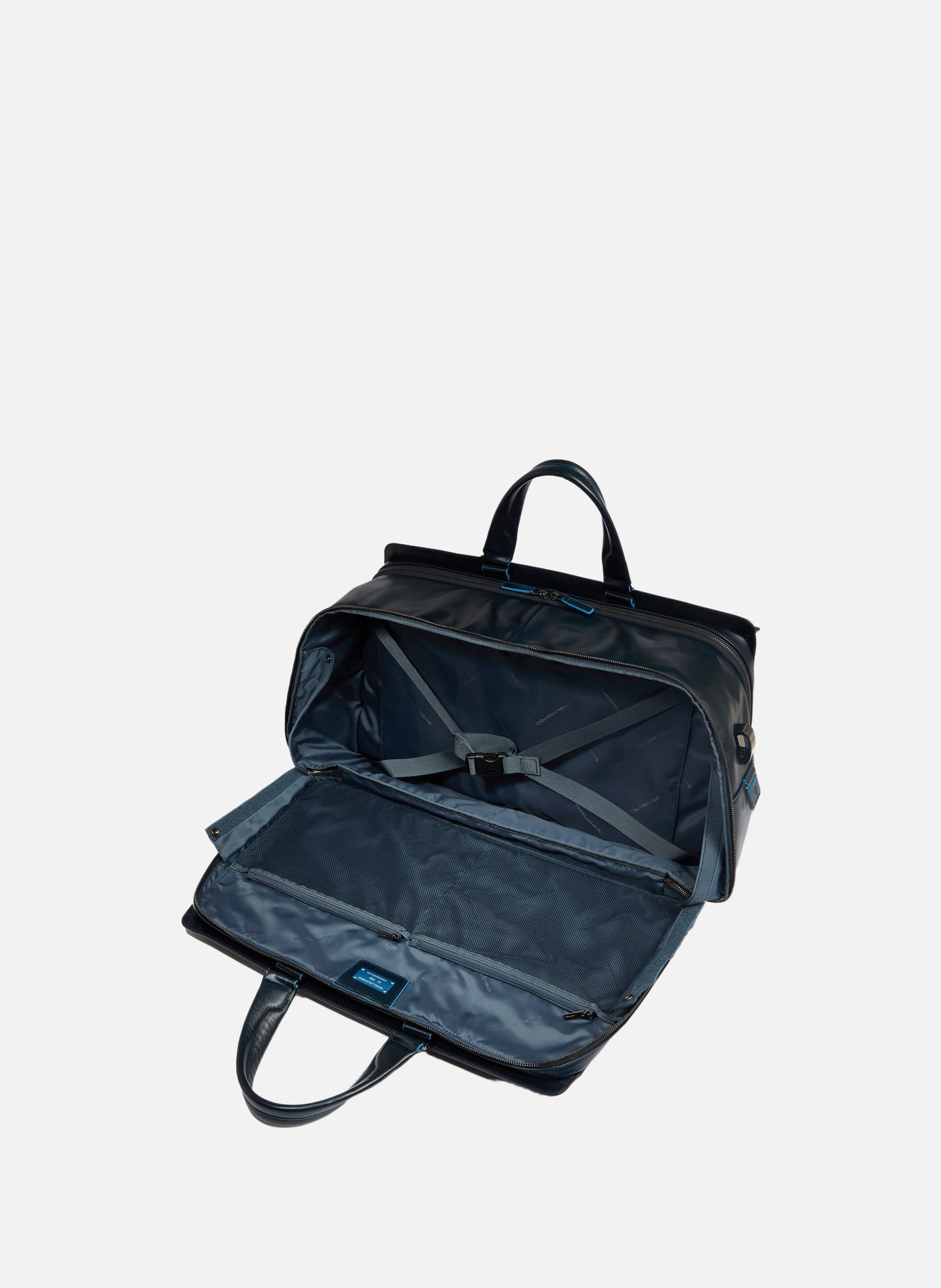 Sac de voyage personnalisable pour ordinateur 14" PIQUADRO Bleu