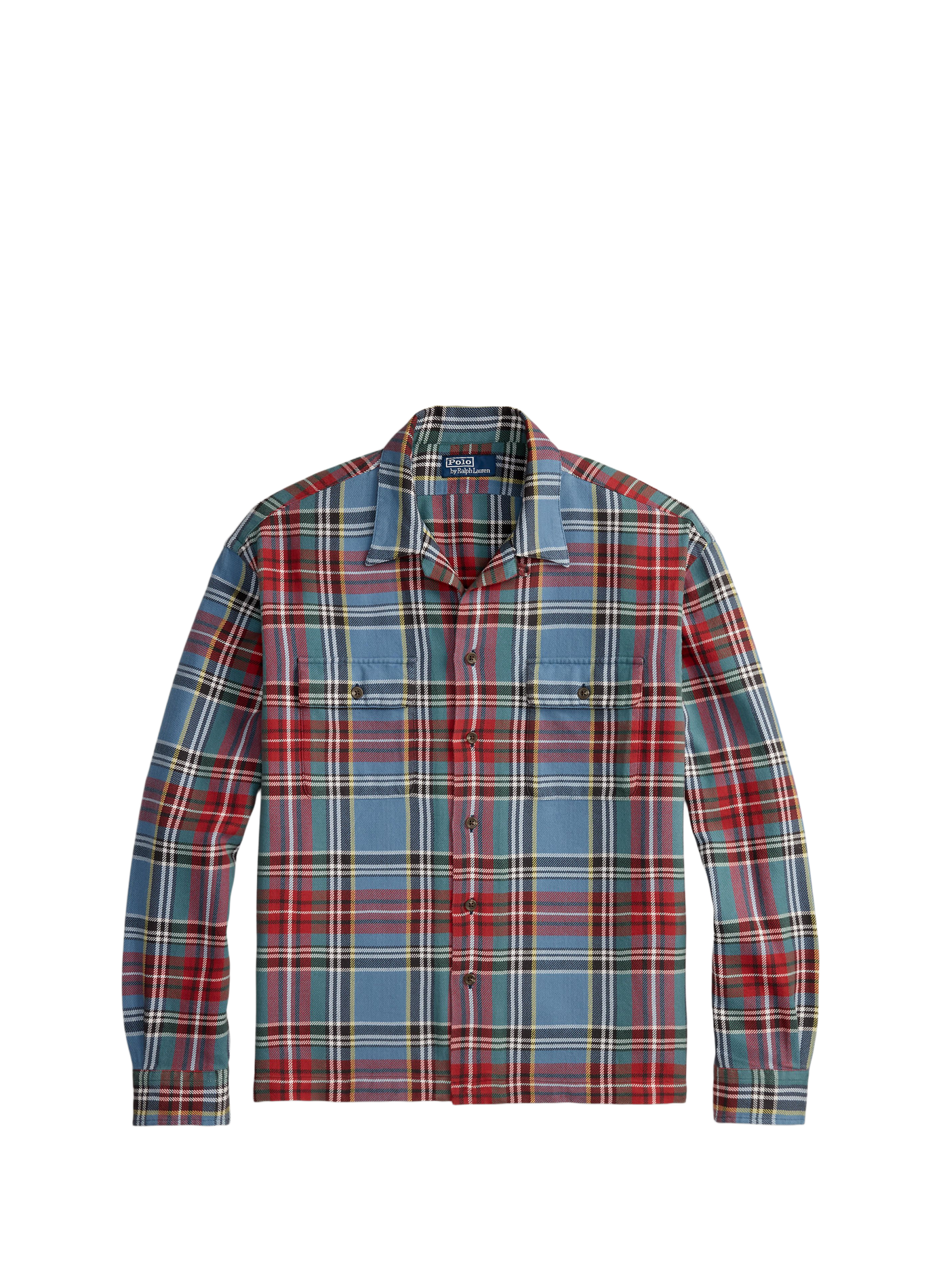 Chemise droite col classique à carreaux en coton POLO RALPH LAUREN Multicolore