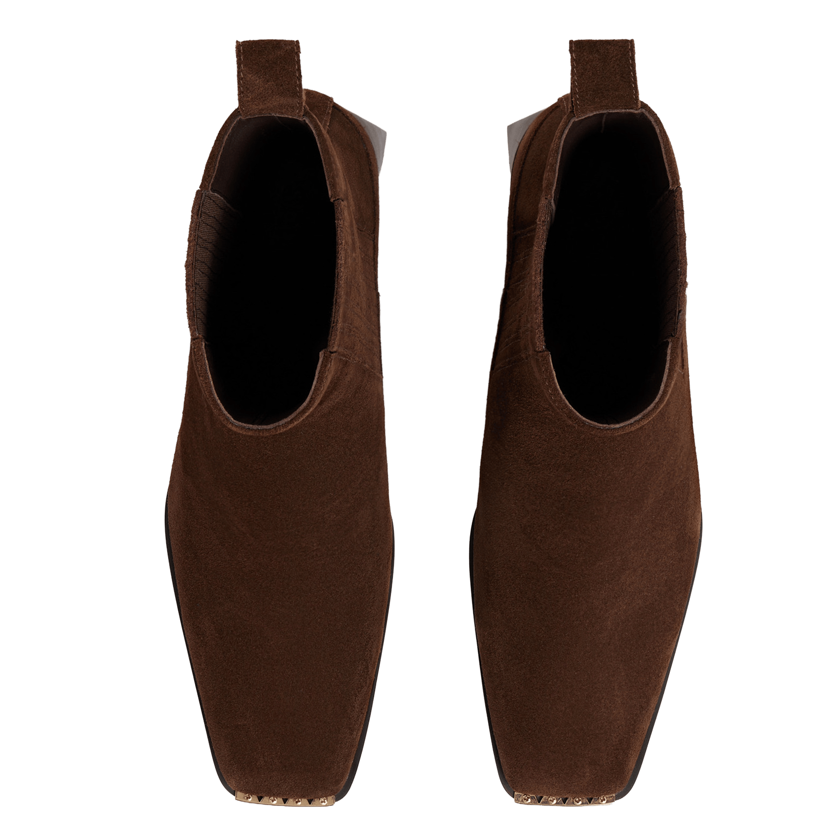 Bottines en cuir suédé SANDRO Marron