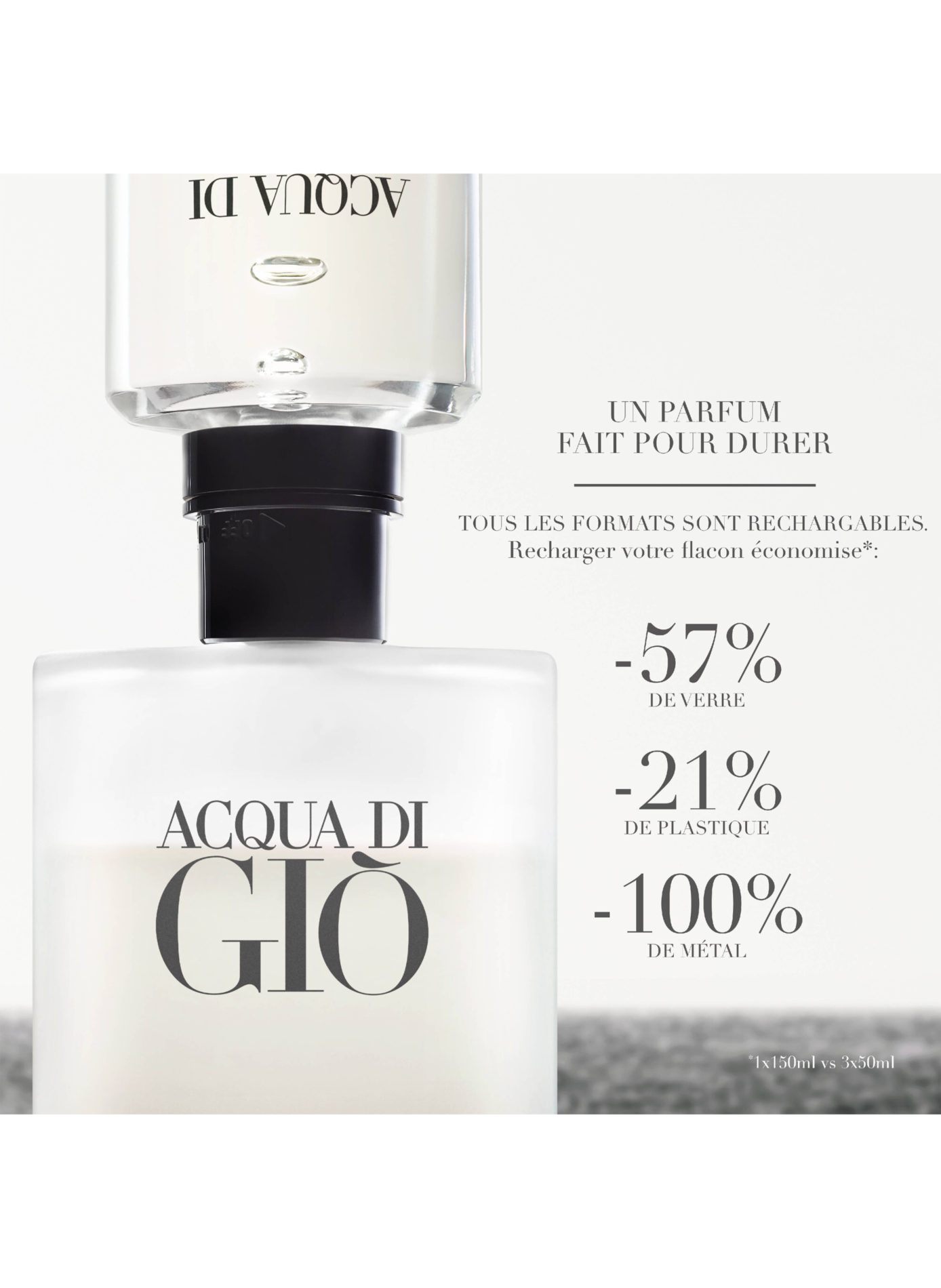 Acqua di Gio pour Homme Eau de Toilette nachfüllbar für Herren – Maritime und aromatische Noten ARMANI No color