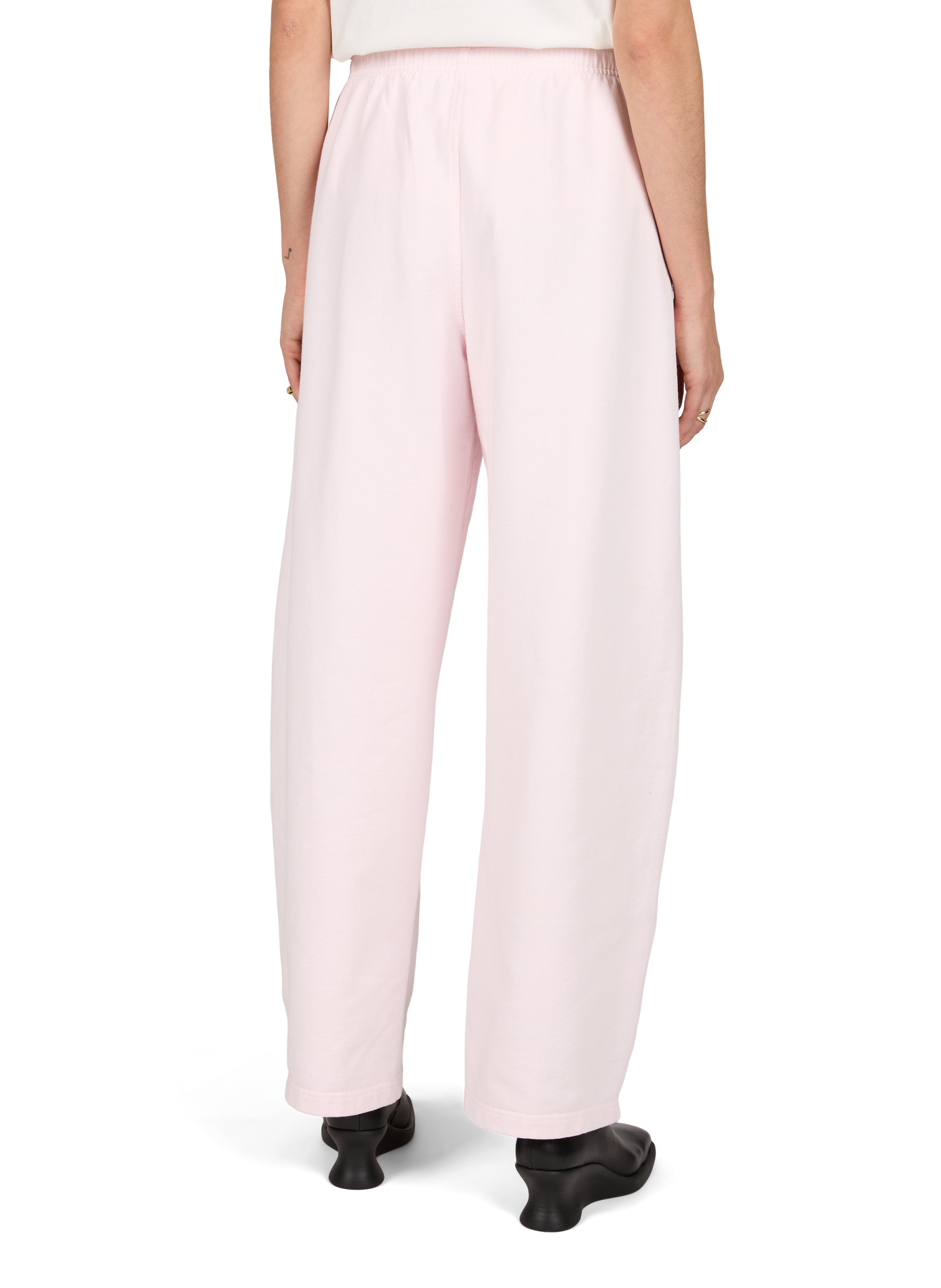 Plain loose-fit cotton joggers ALEXANDER WANG Pink