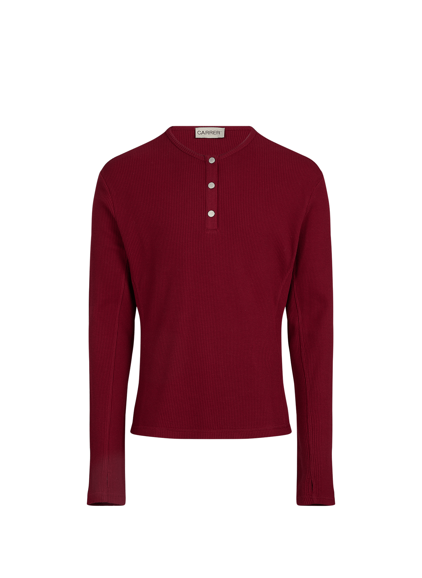 Long-sleeved cotton top CARRER Red