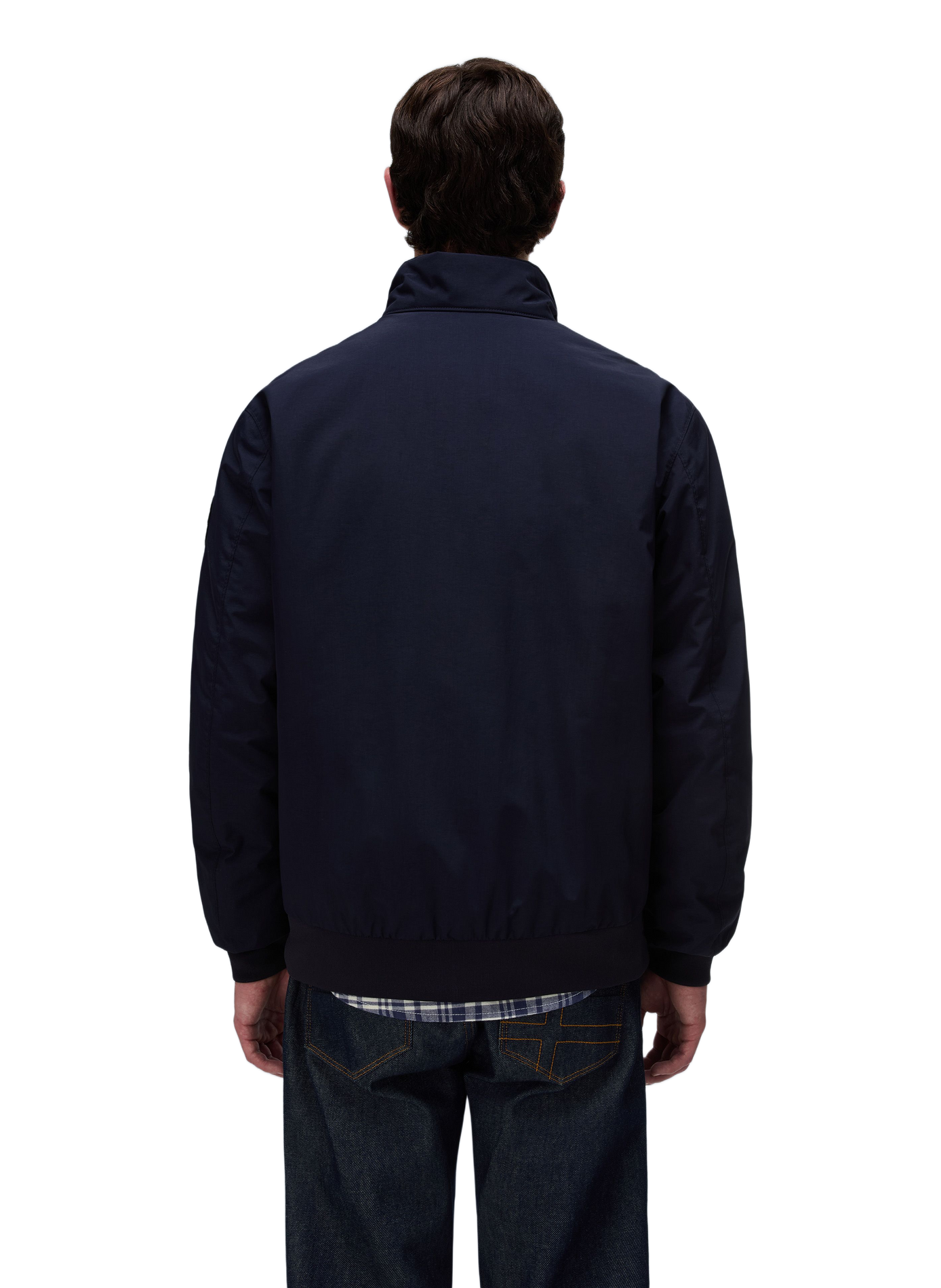 Plain zip-up high-neck parka NAPAPIJRI Blue
