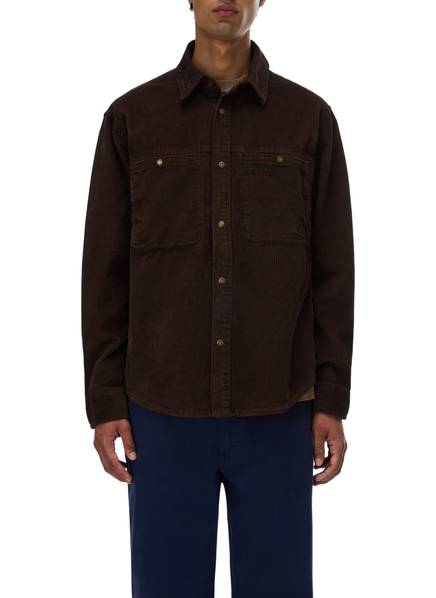 Straight corduroy shirt NAPAPIJRI Brown
