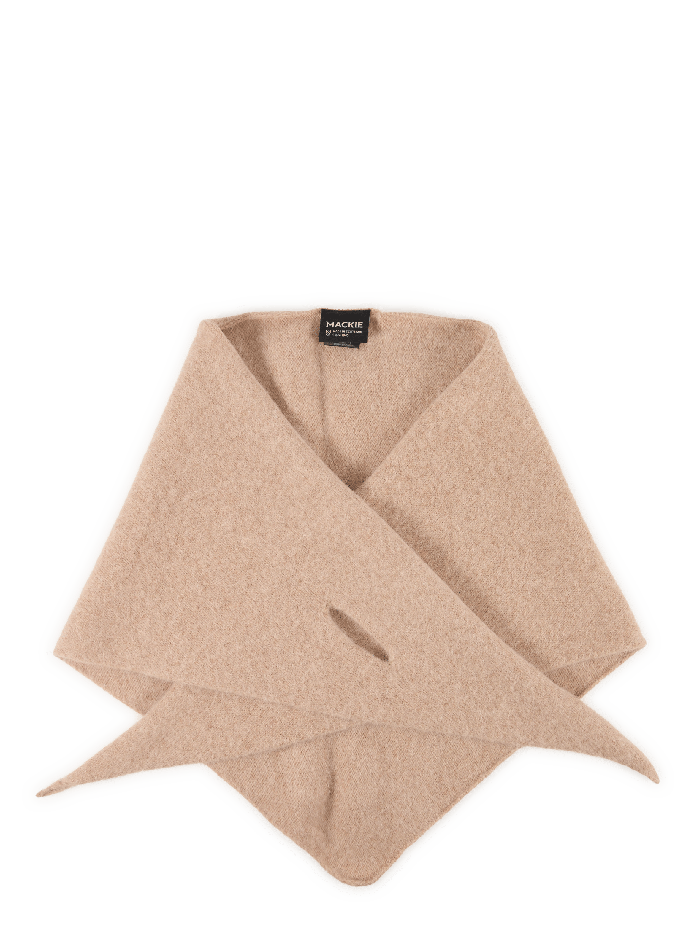 Wool-blend triangle scarf MACKIE Beige