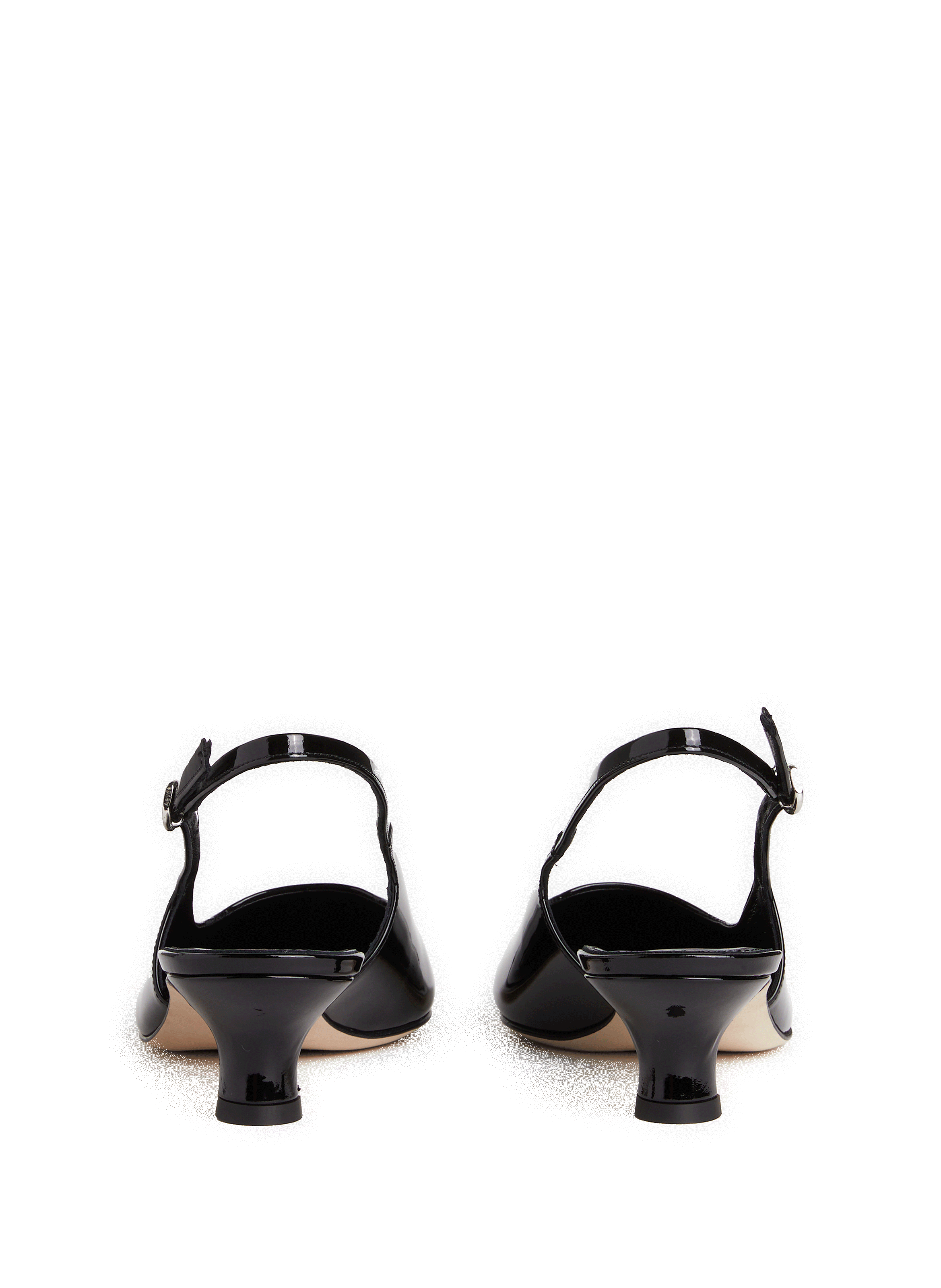 Sling-back Catrina en cuir verni AEYDE Noir