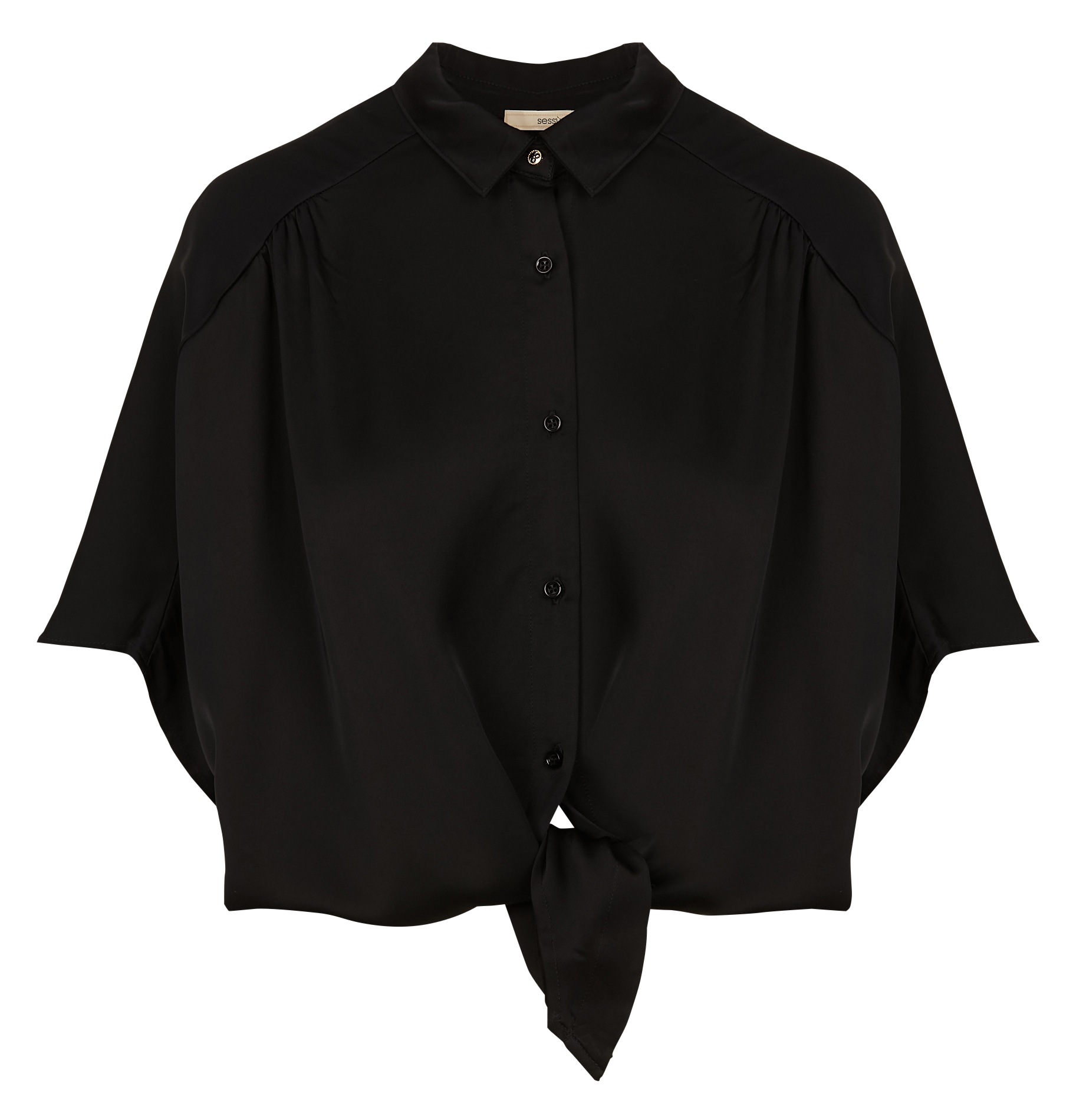 Chemise droite col classique alfassa night SESSUN Noir