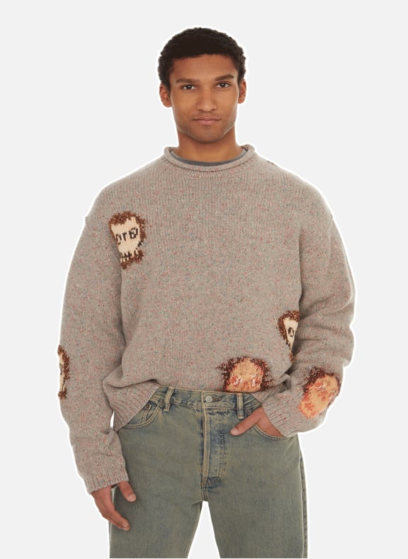 OVERSIZED WOOL BLEND SWEATER ACNE STUDIOS for MEN Printemps