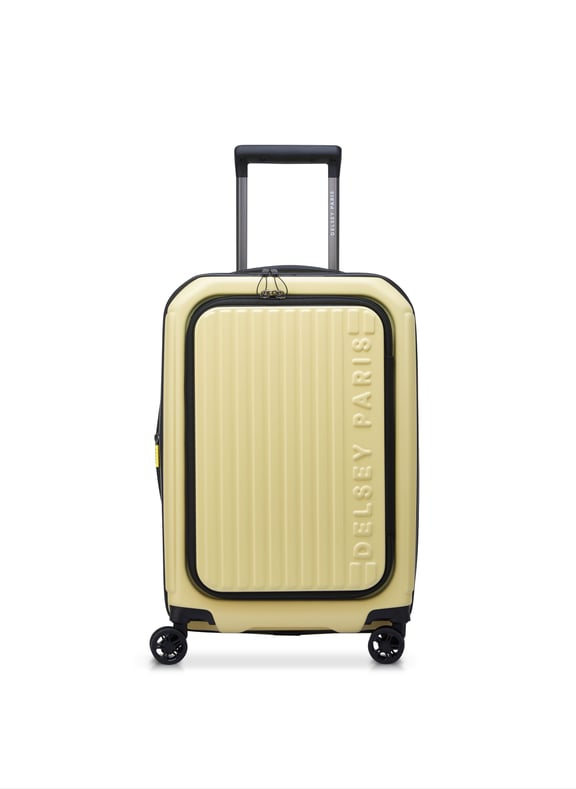 Valise cabine rigide taille s - securitime zip Jaune by DELSEY PARIS DELSEY PARIS Valise cabine rigide taille s - securitime zip Jaune