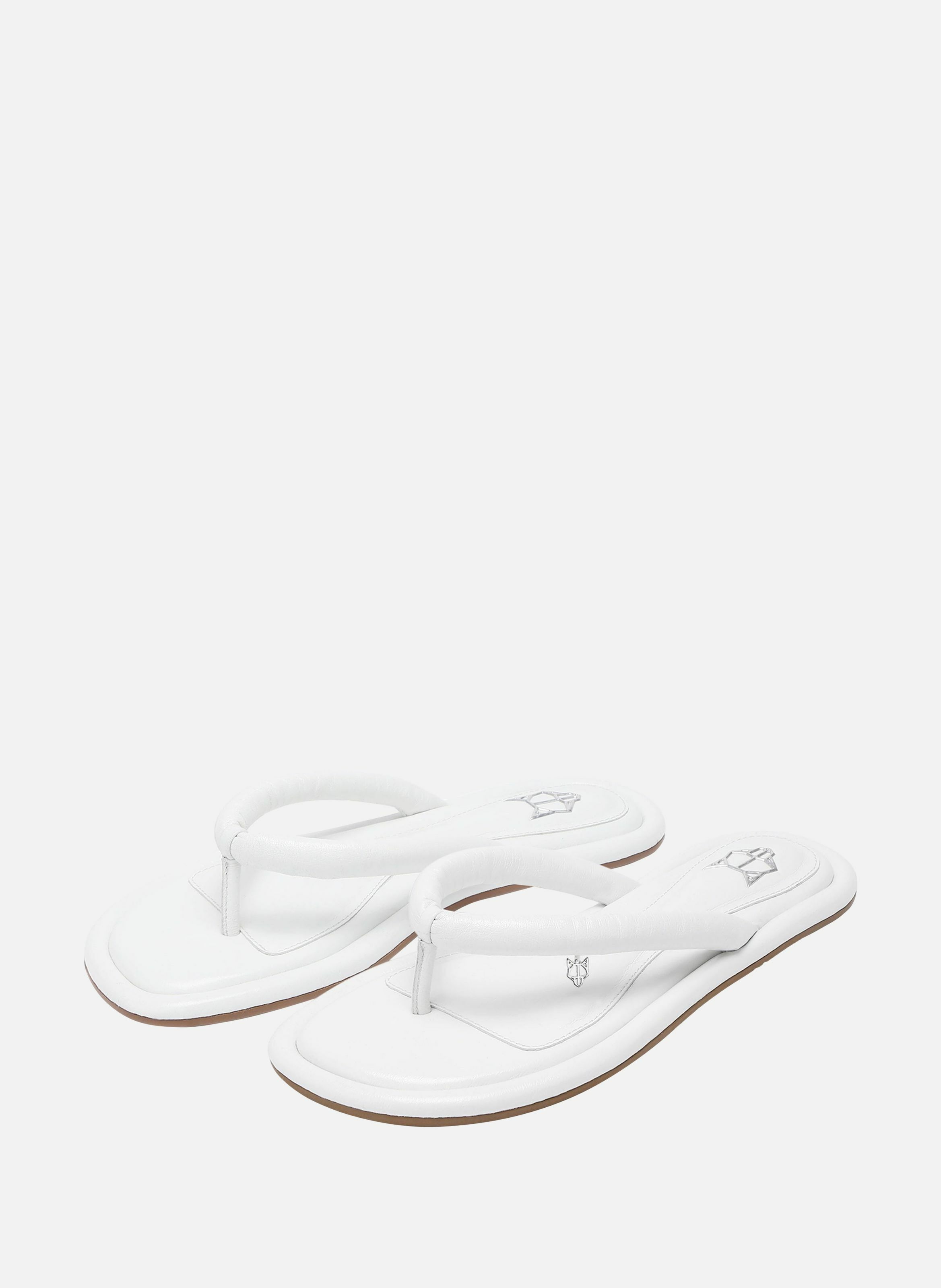 Tongs grenada NAKED WOLFE Blanc