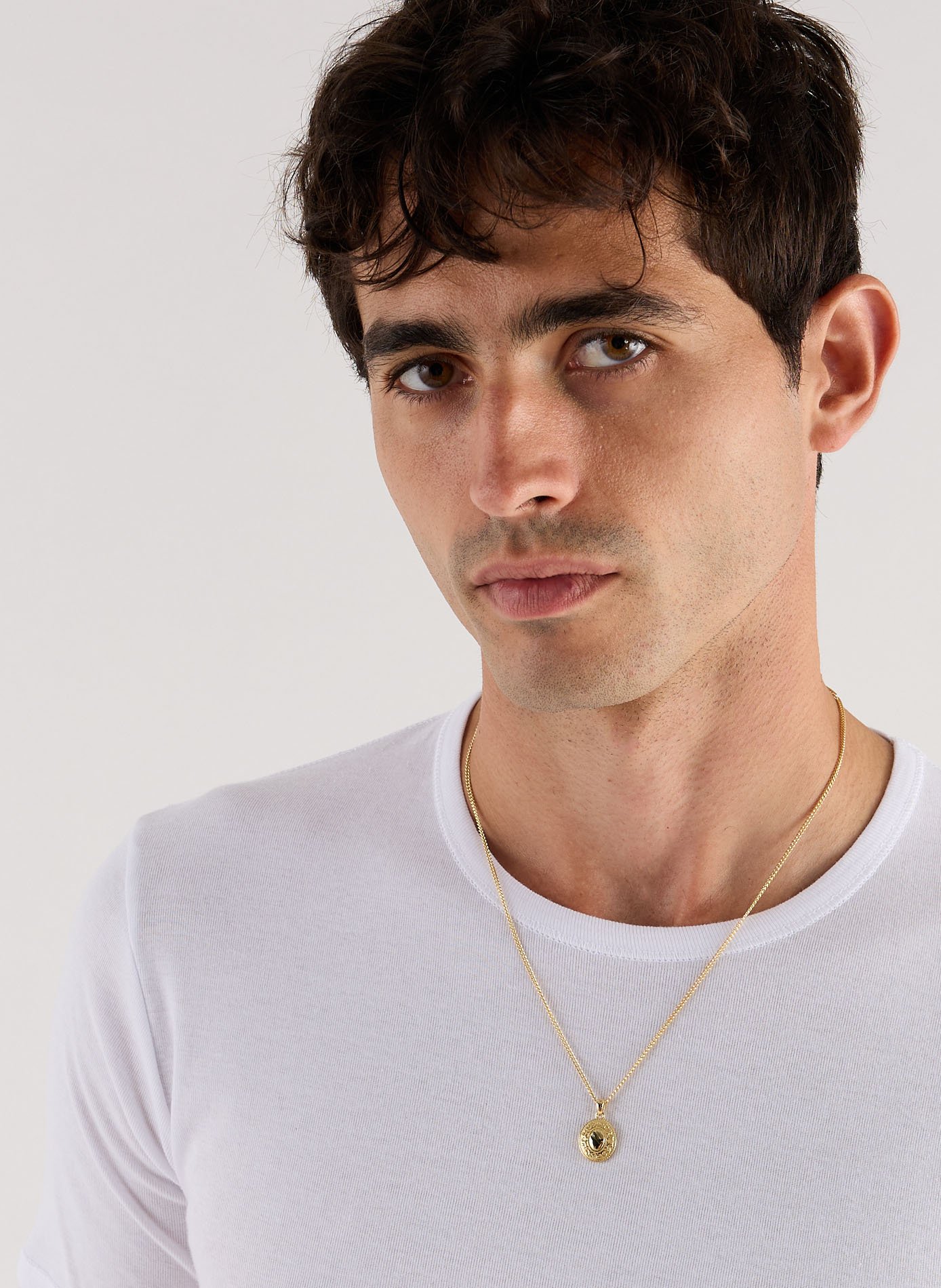 Gold-plated Silver Saloon Necklace SERGE DENIMES Golden