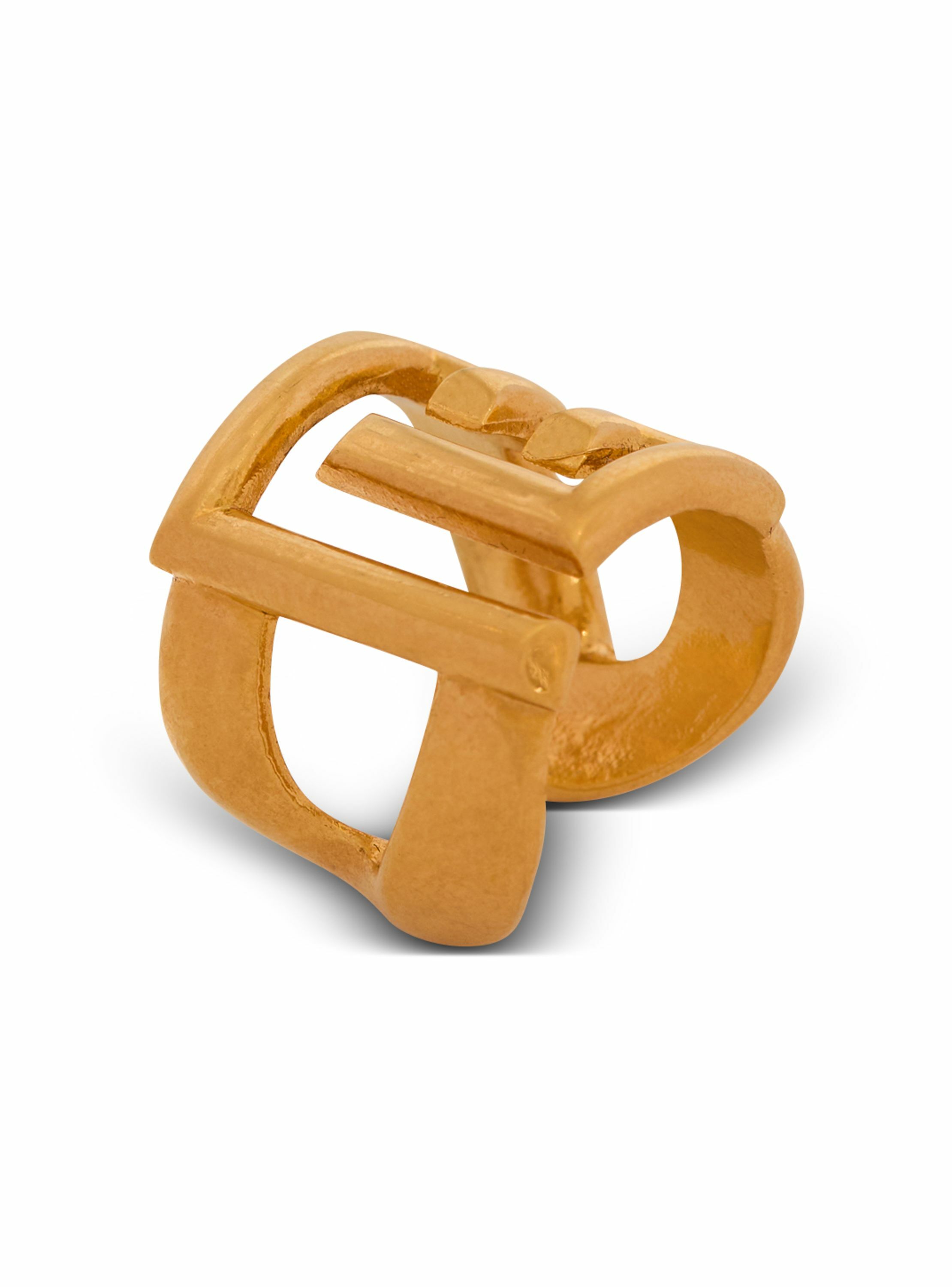 Bague sync pb en laiton BALMAIN Doré