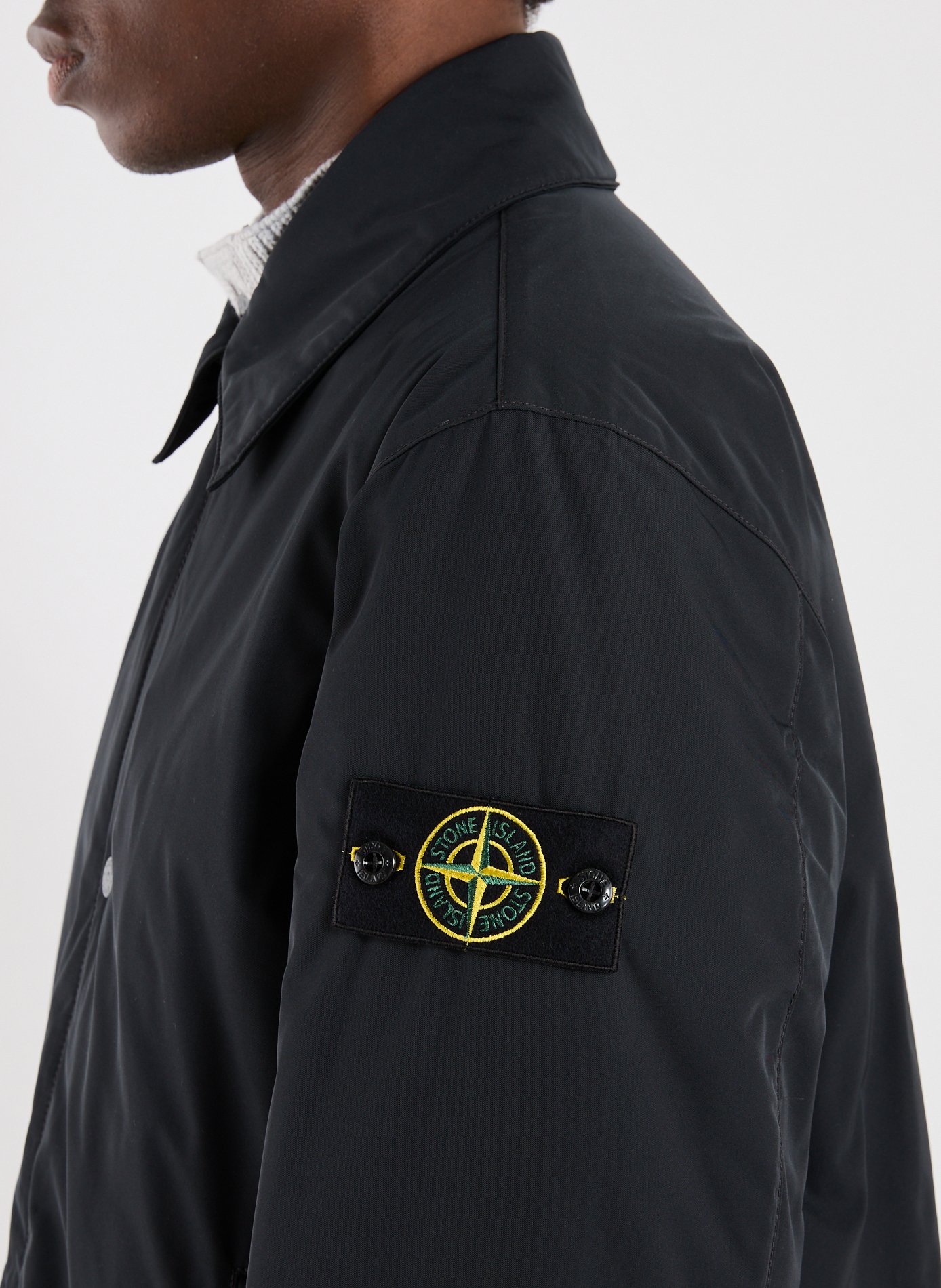 Long jacket STONE ISLAND Black