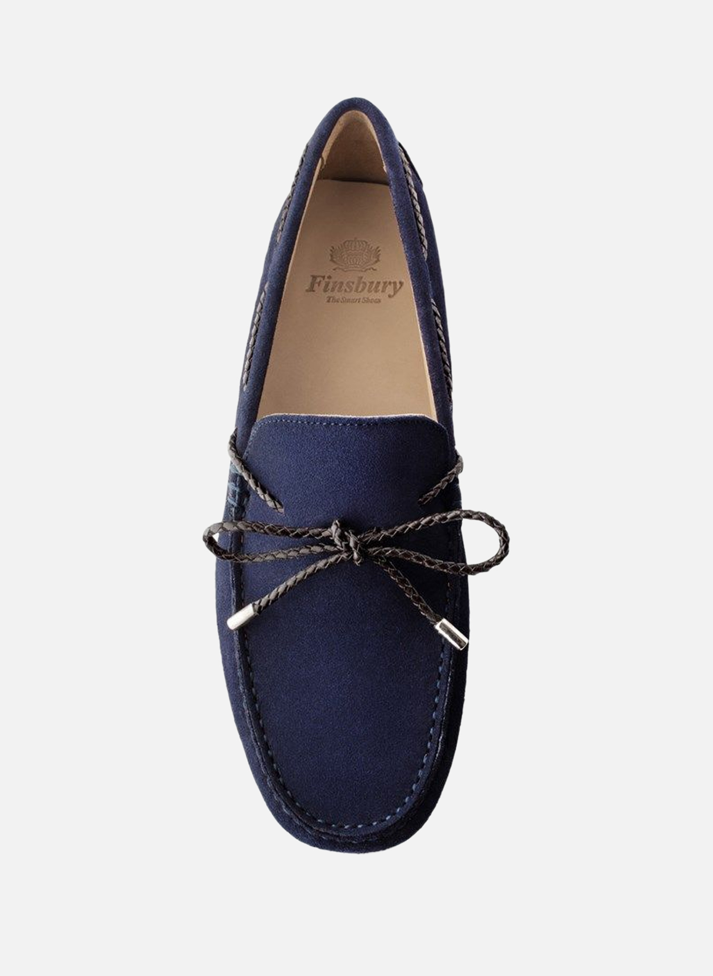 Mocassins daim cancun FINSBURY Bleu