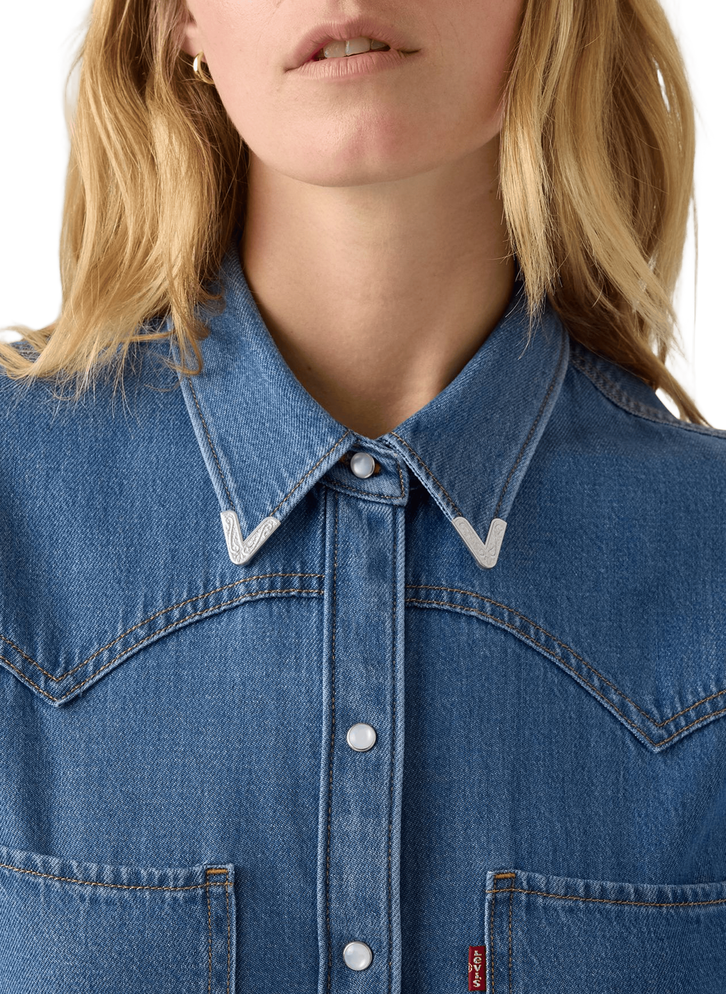 Chemise en jean LEVI'S Bleu