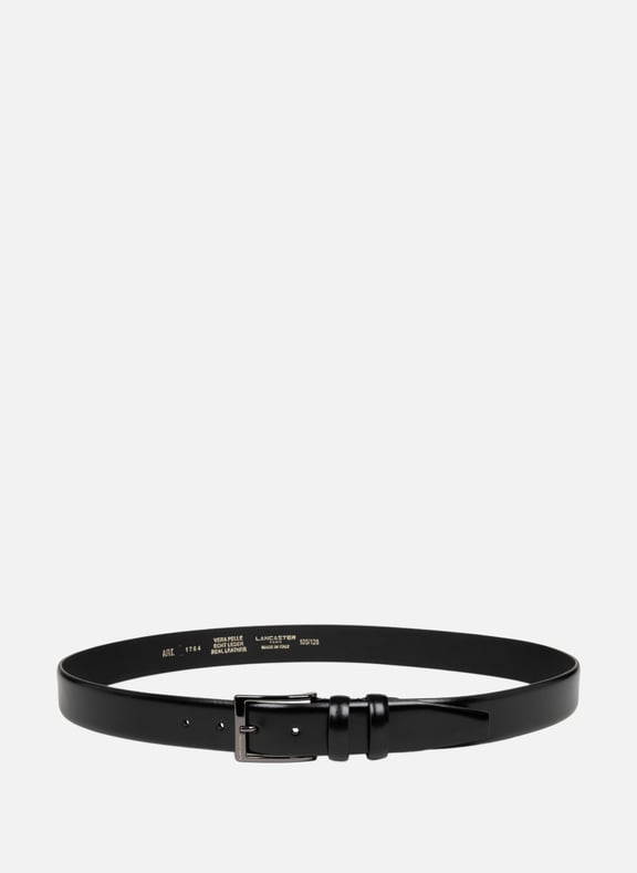 Small belt - Ceinture Glassé Homme Black by LANCASTER LANCASTER Small belt - Ceinture Glassé Homme Black