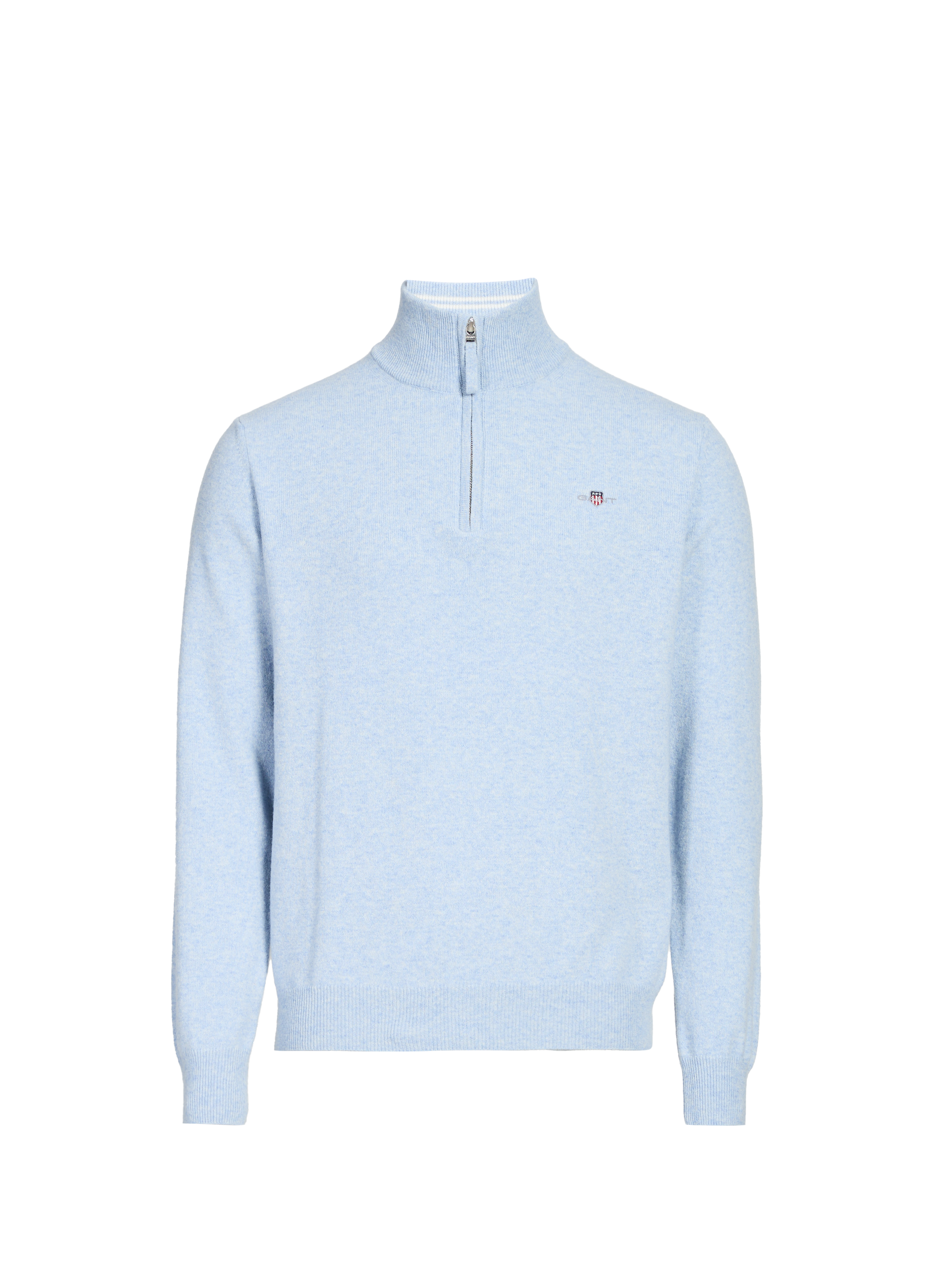 GANT Pull col montant en laine Bleu