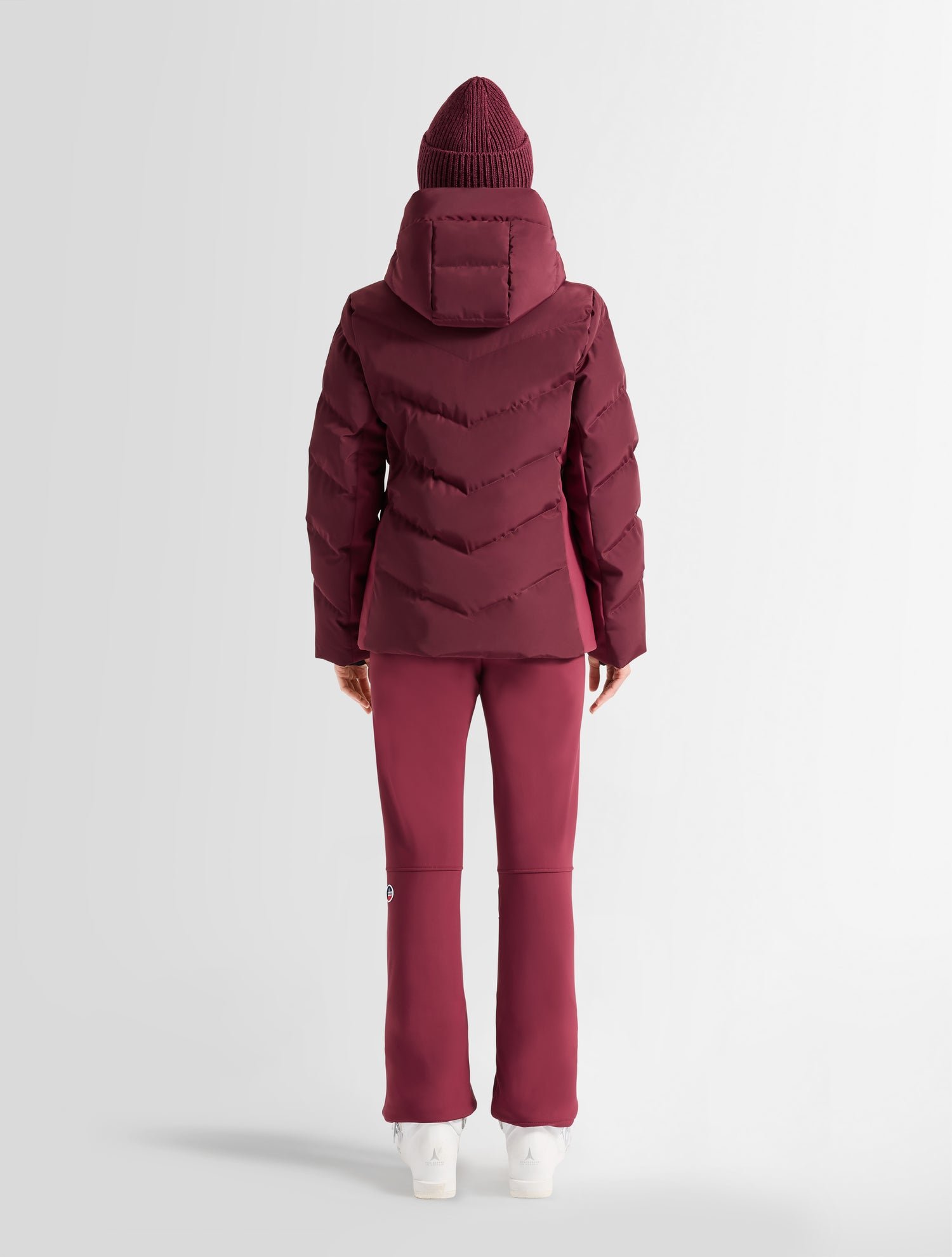 Veste de ski delphine col montant coupe ajustée FUSALP Rouge