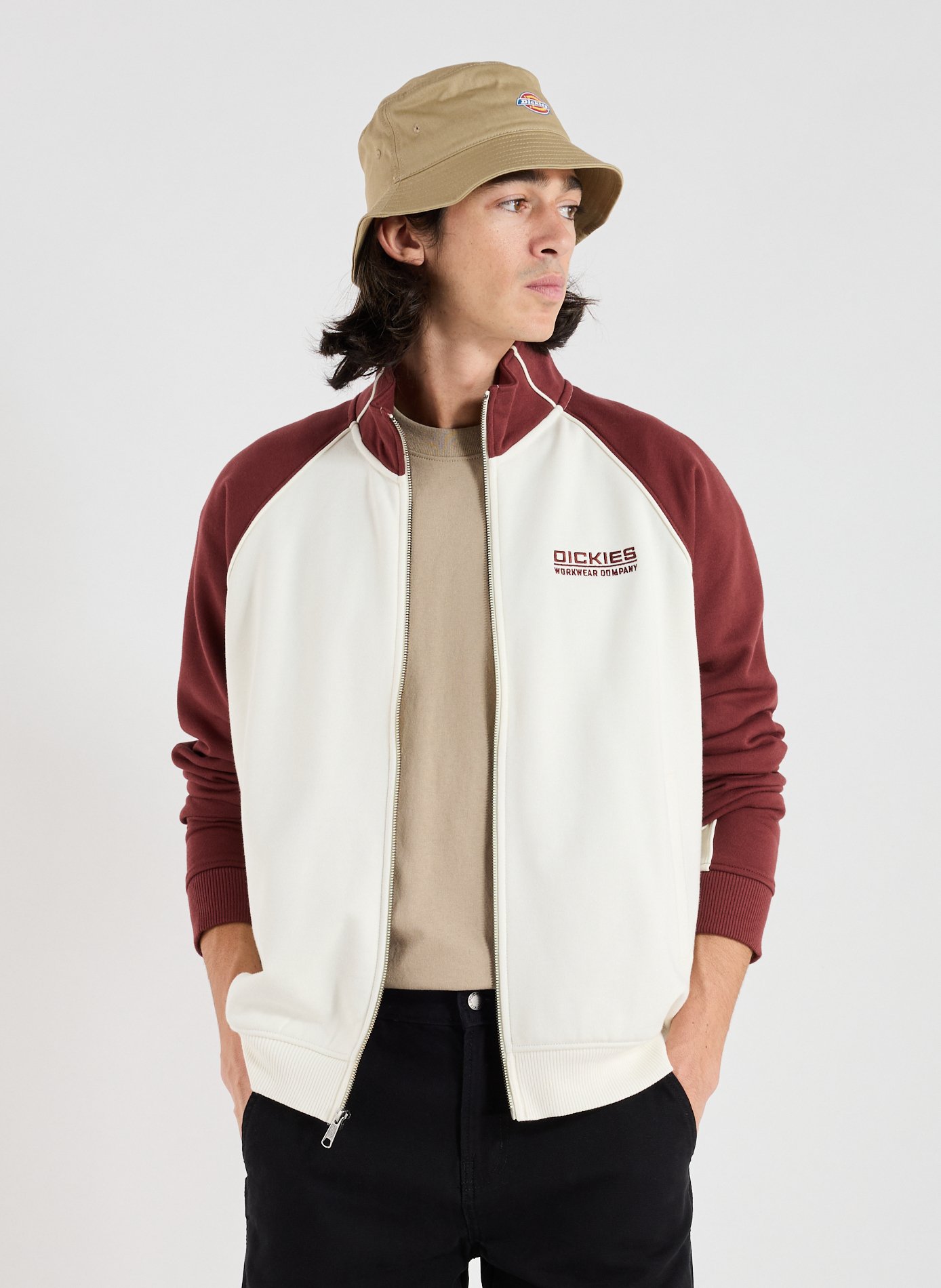 DICKIES Cotton sweatshirt Red