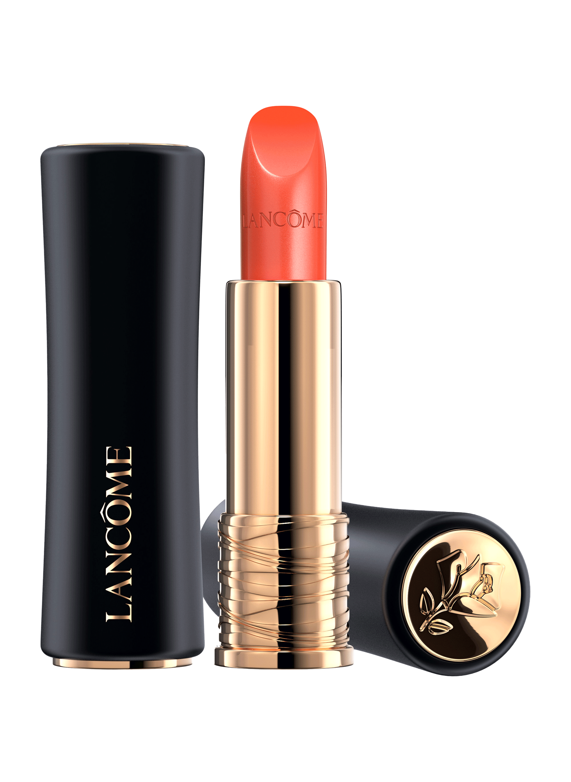 L?Absolu Rouge satin lipstick with long-lasting moisture and comfort LANCÔME 66 orange confite