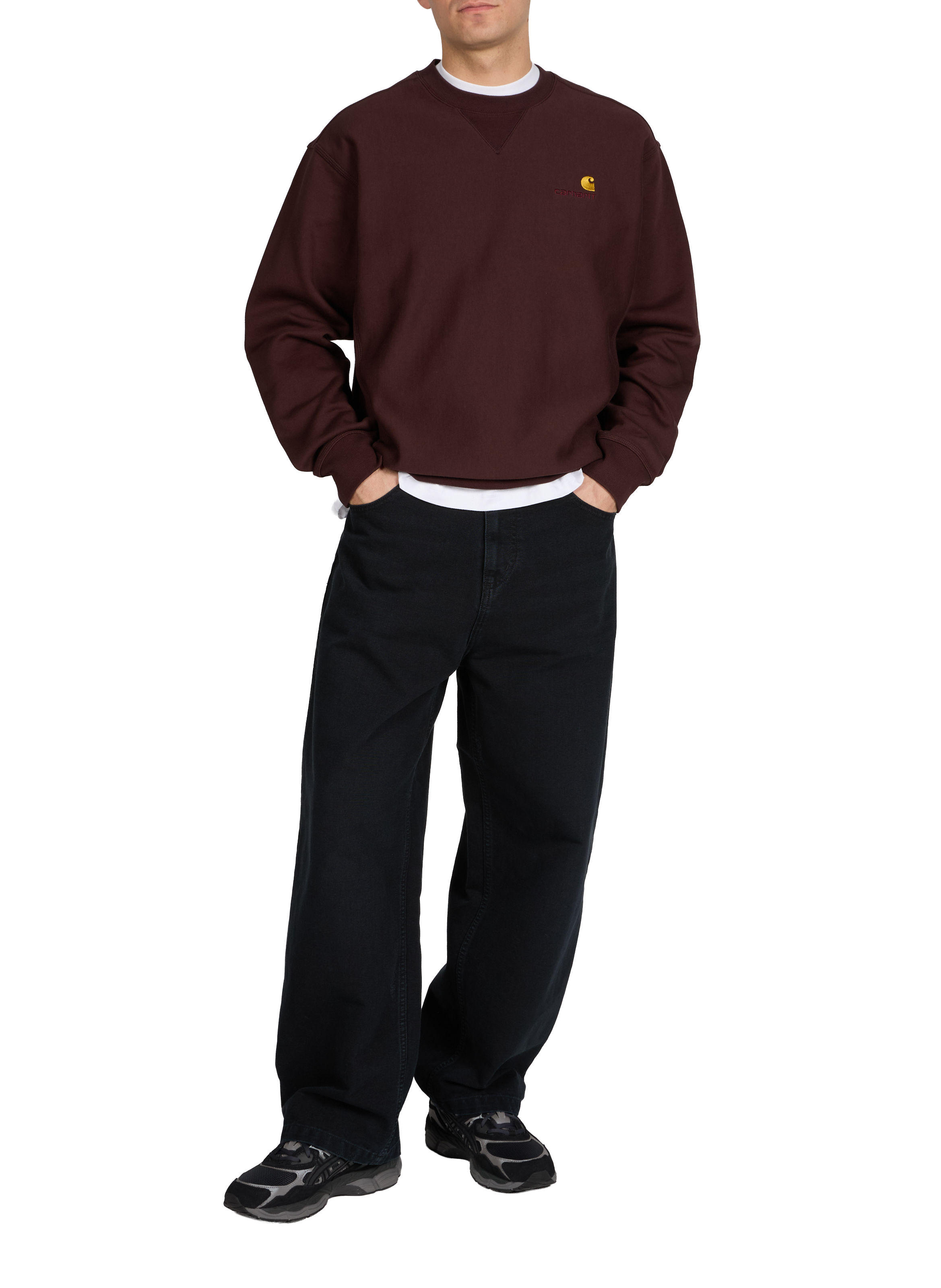 Five-pocket cotton jeans CARHARTT WIP Black