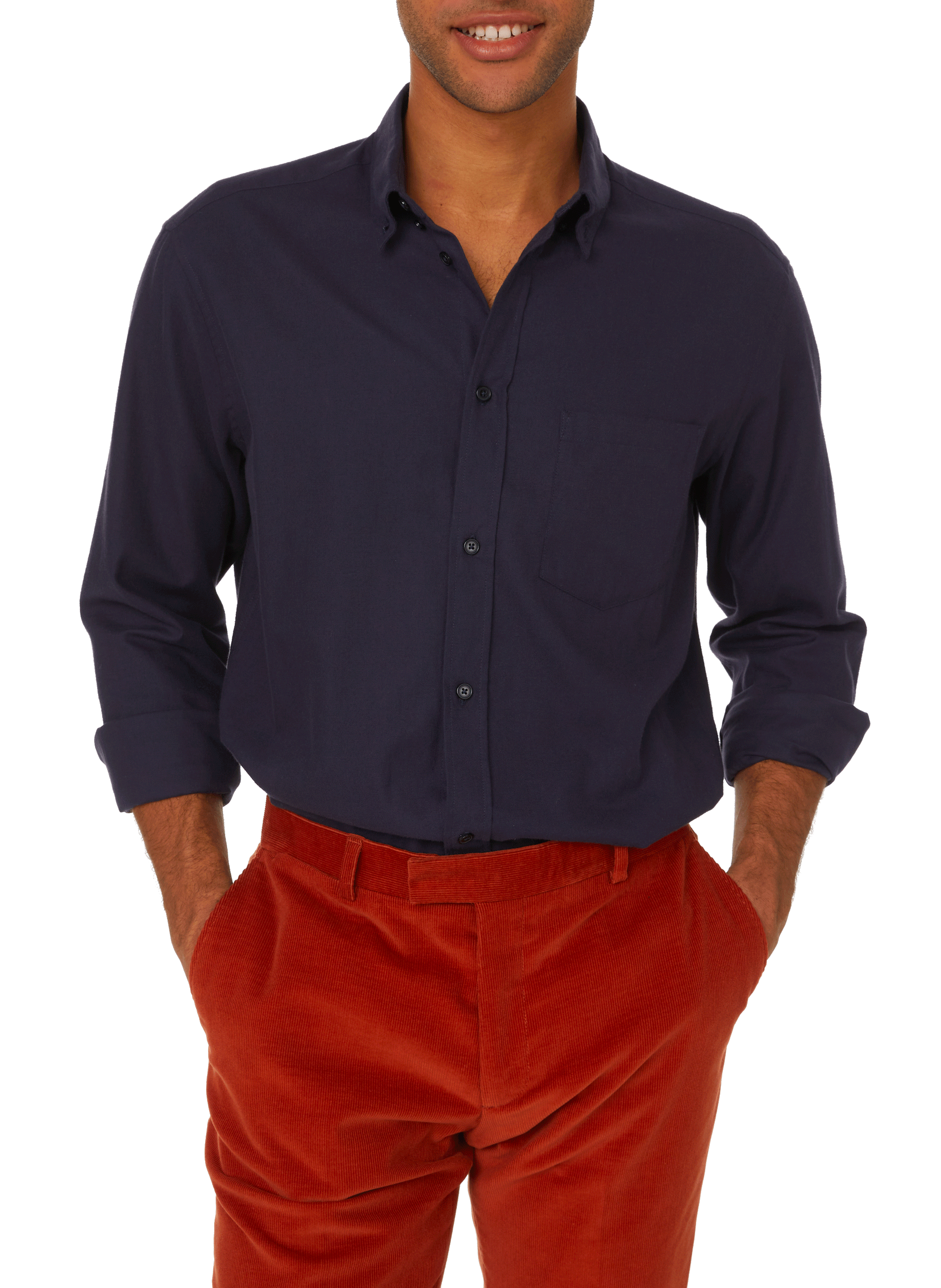 Cotton flannel shirt SAISON 1865 Blue