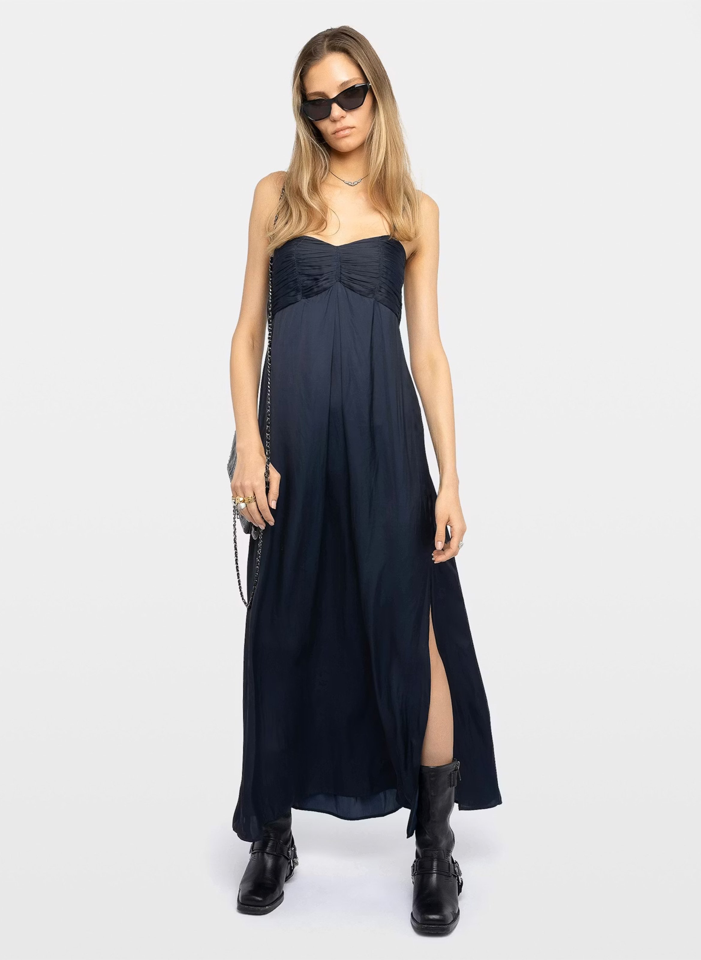 Robe longue ample fluide rippie ZADIG&VOLTAIRE Bleu