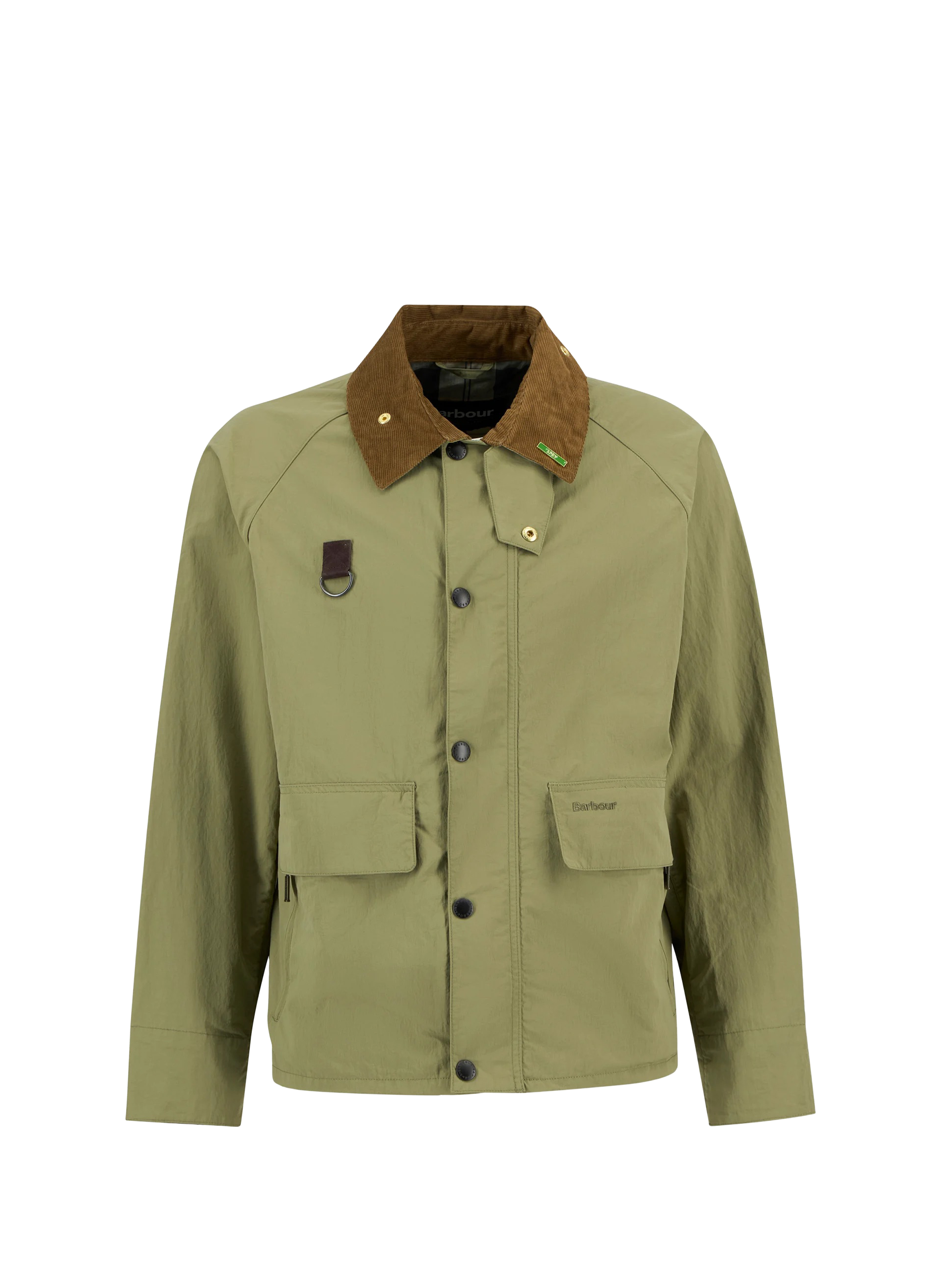 Veste droite col boutonné BARBOUR Vert
