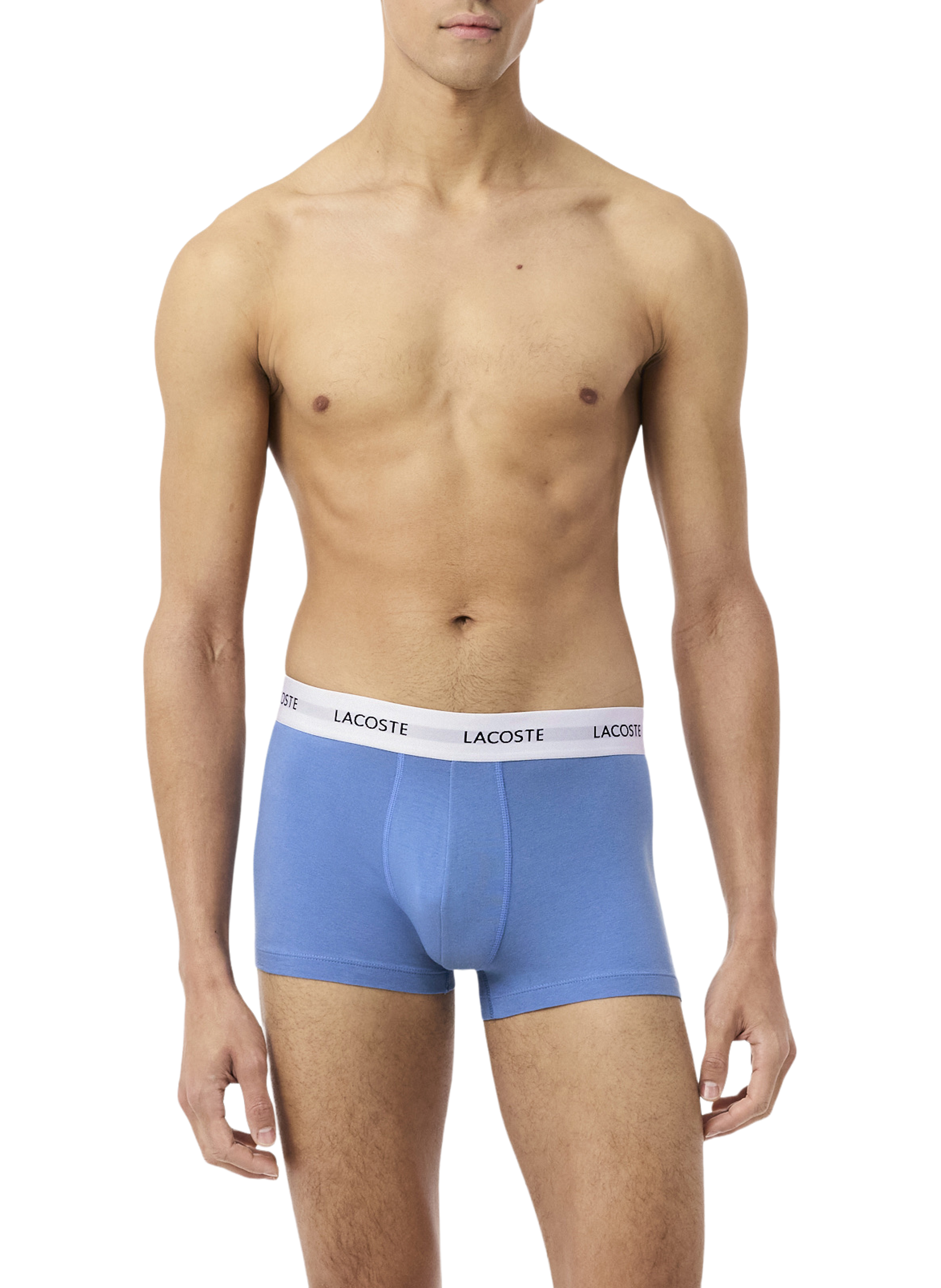 Set of 3 mixed cotton boxer shorts LACOSTE Multicolour