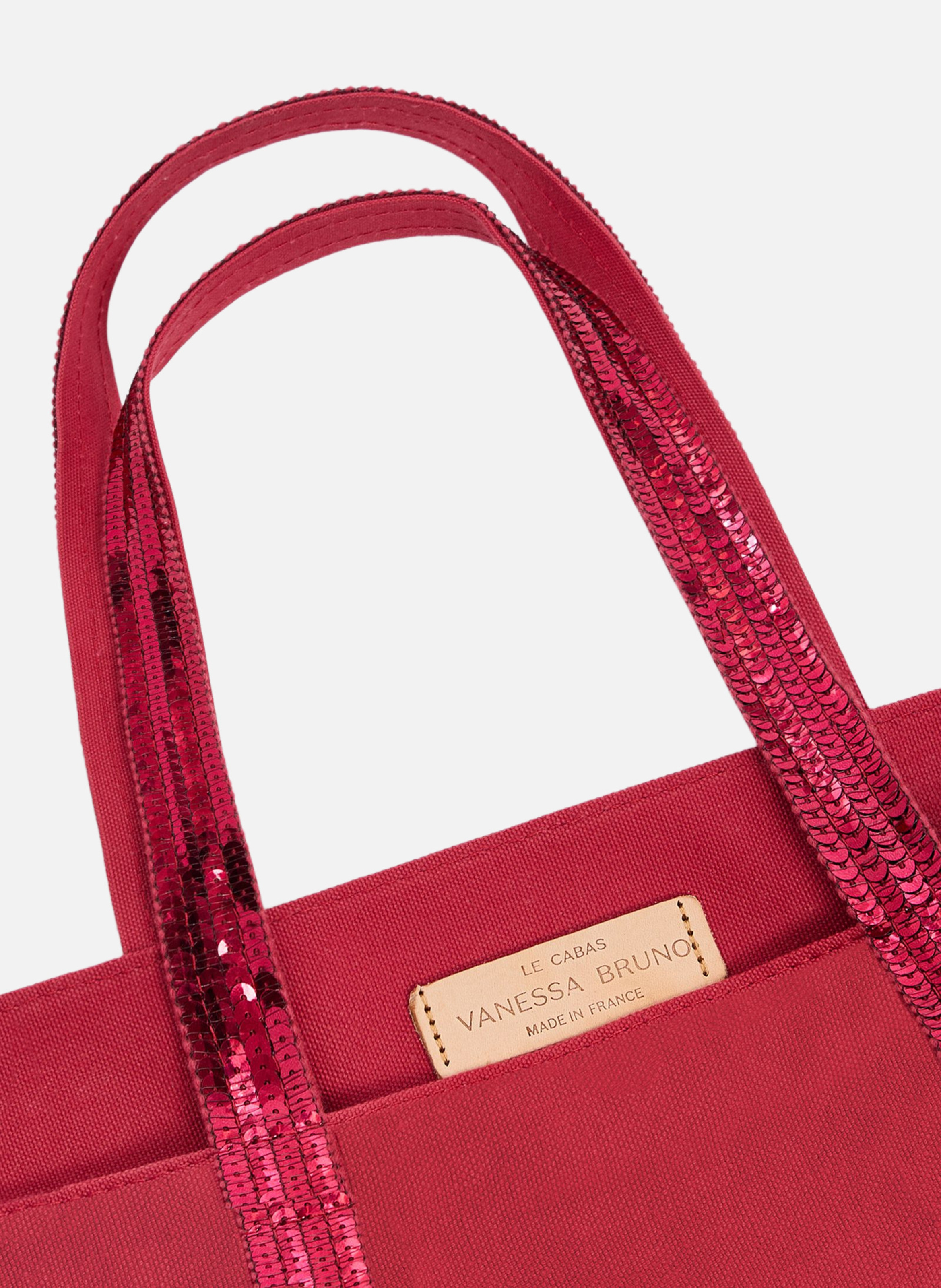 Cabas m zippé en toile VANESSA BRUNO Rose