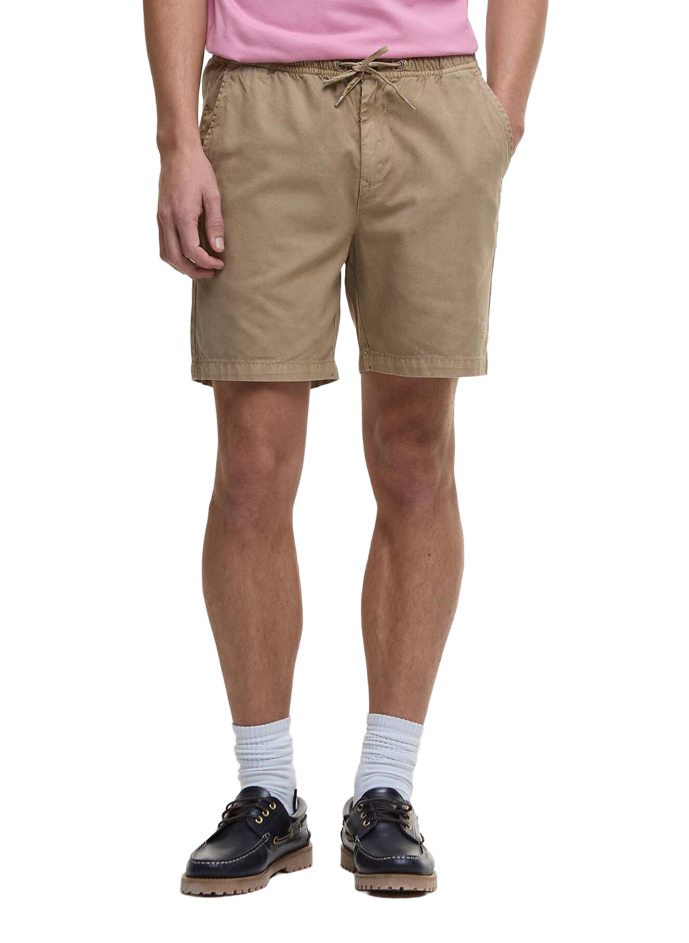 Cotton tie-waist shorts BARBOUR Beige