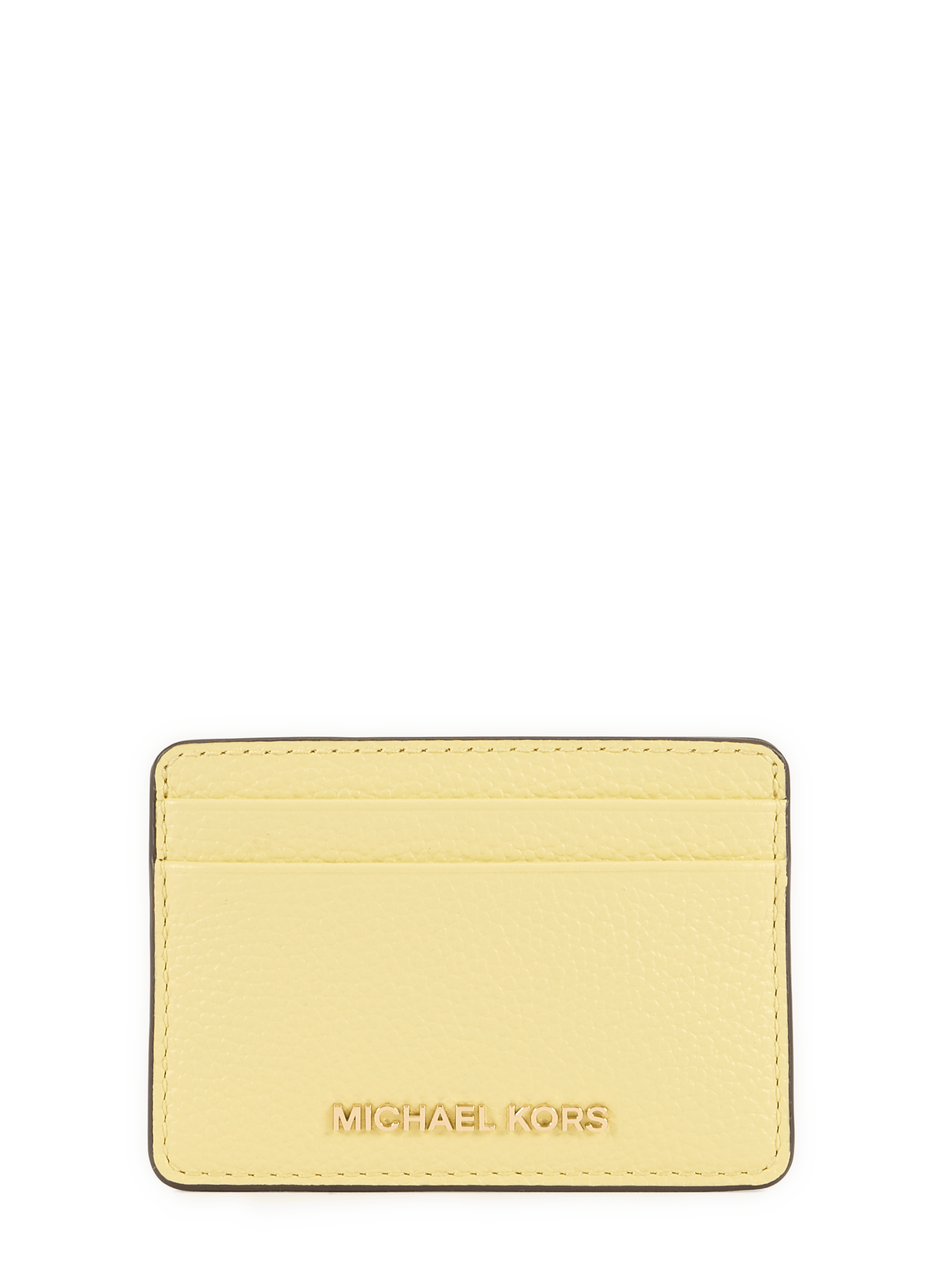 Leather card holder MICHAEL KORS Yellow