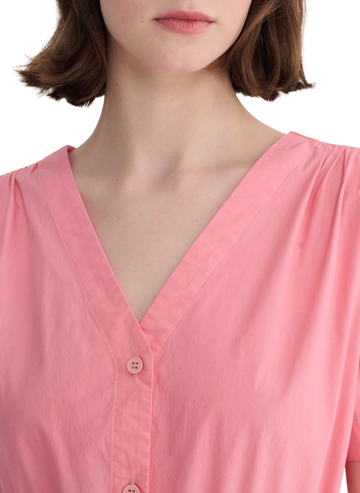 Robe chemise à col V en coton biologique BOBO CHOSES Rose