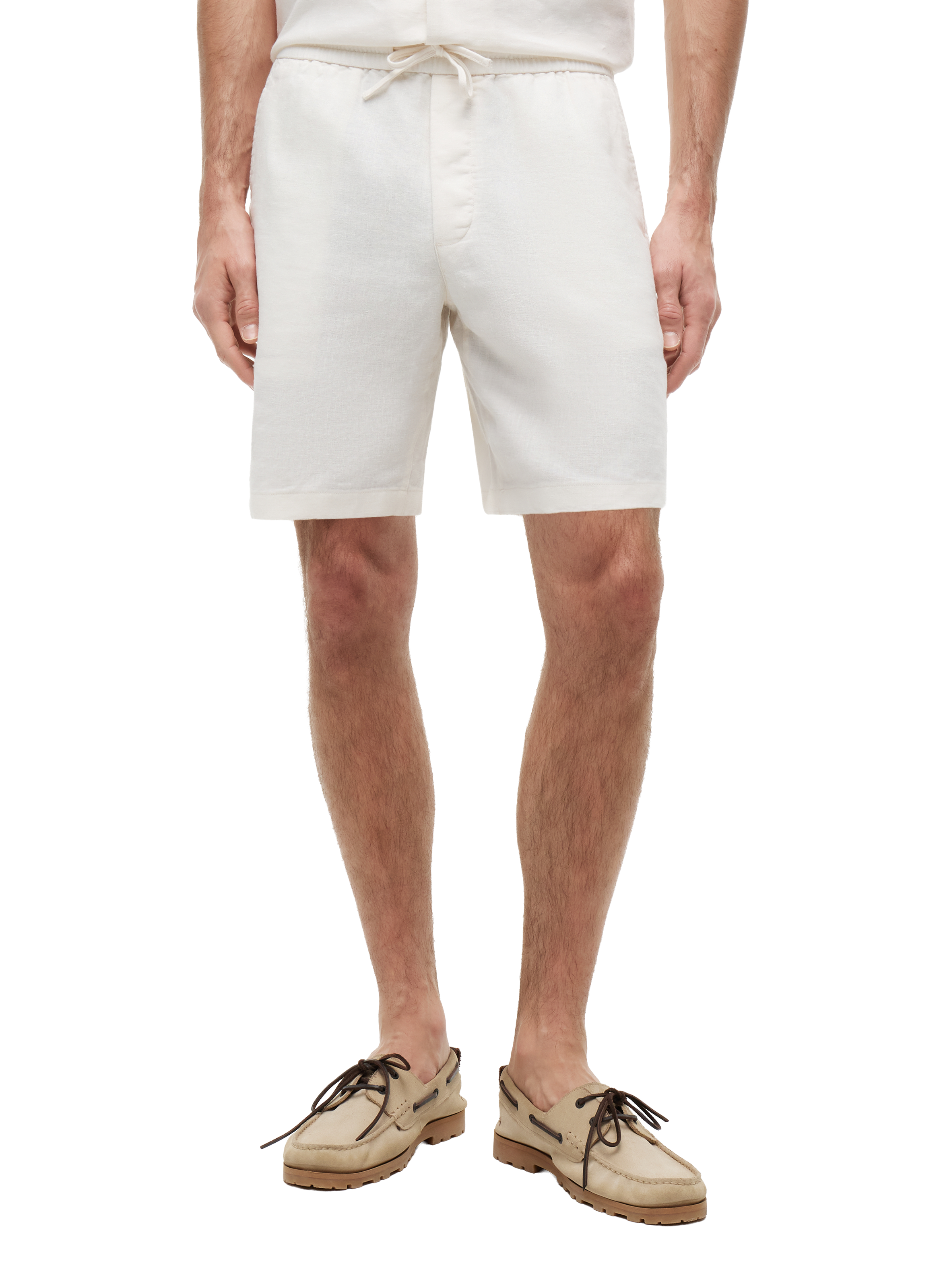Short chino Dover en lin mélangé TOMMY HILFIGER Beige