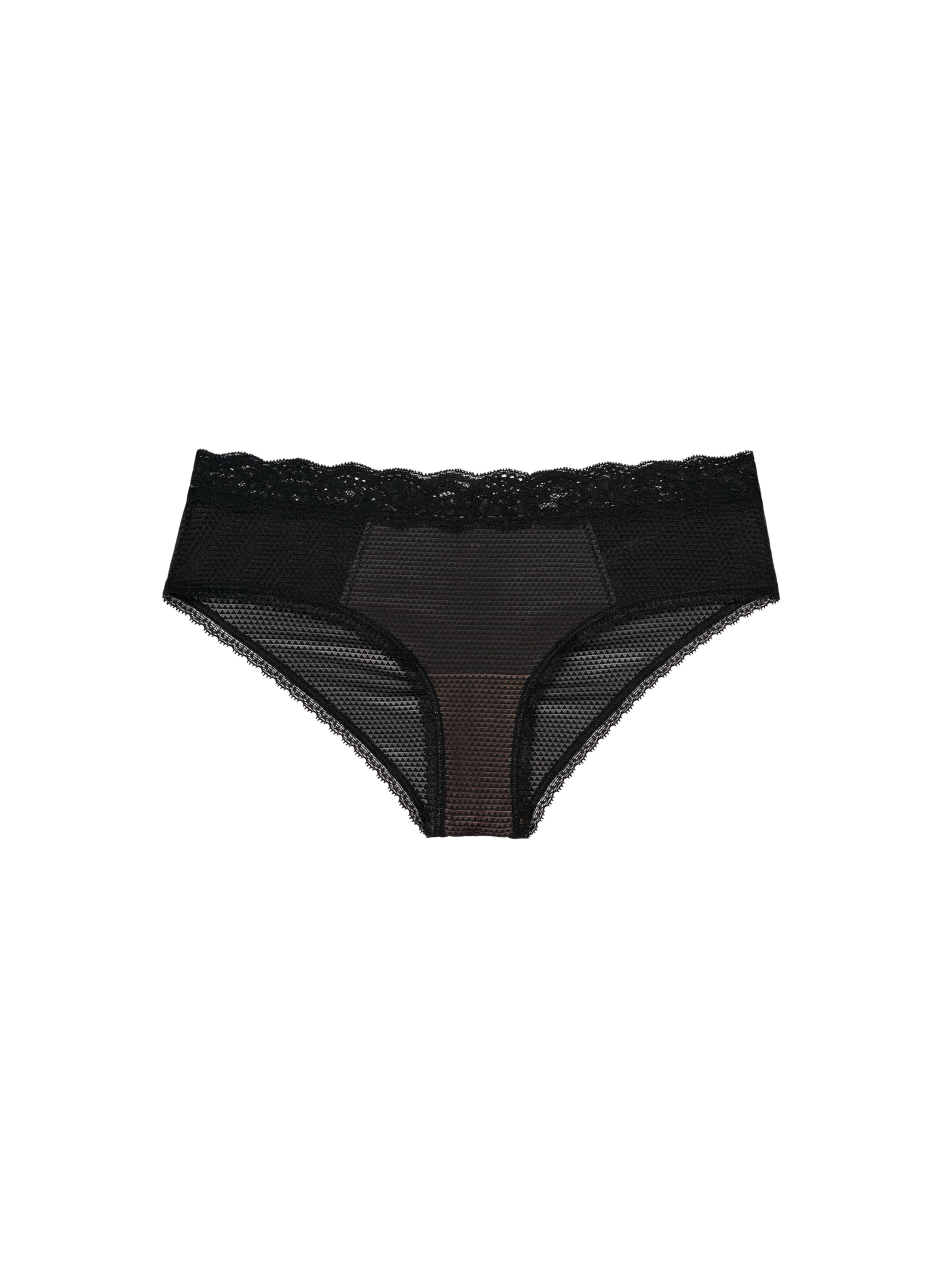 Sheer lace culottes with ruching at the back PASSIONATA Black