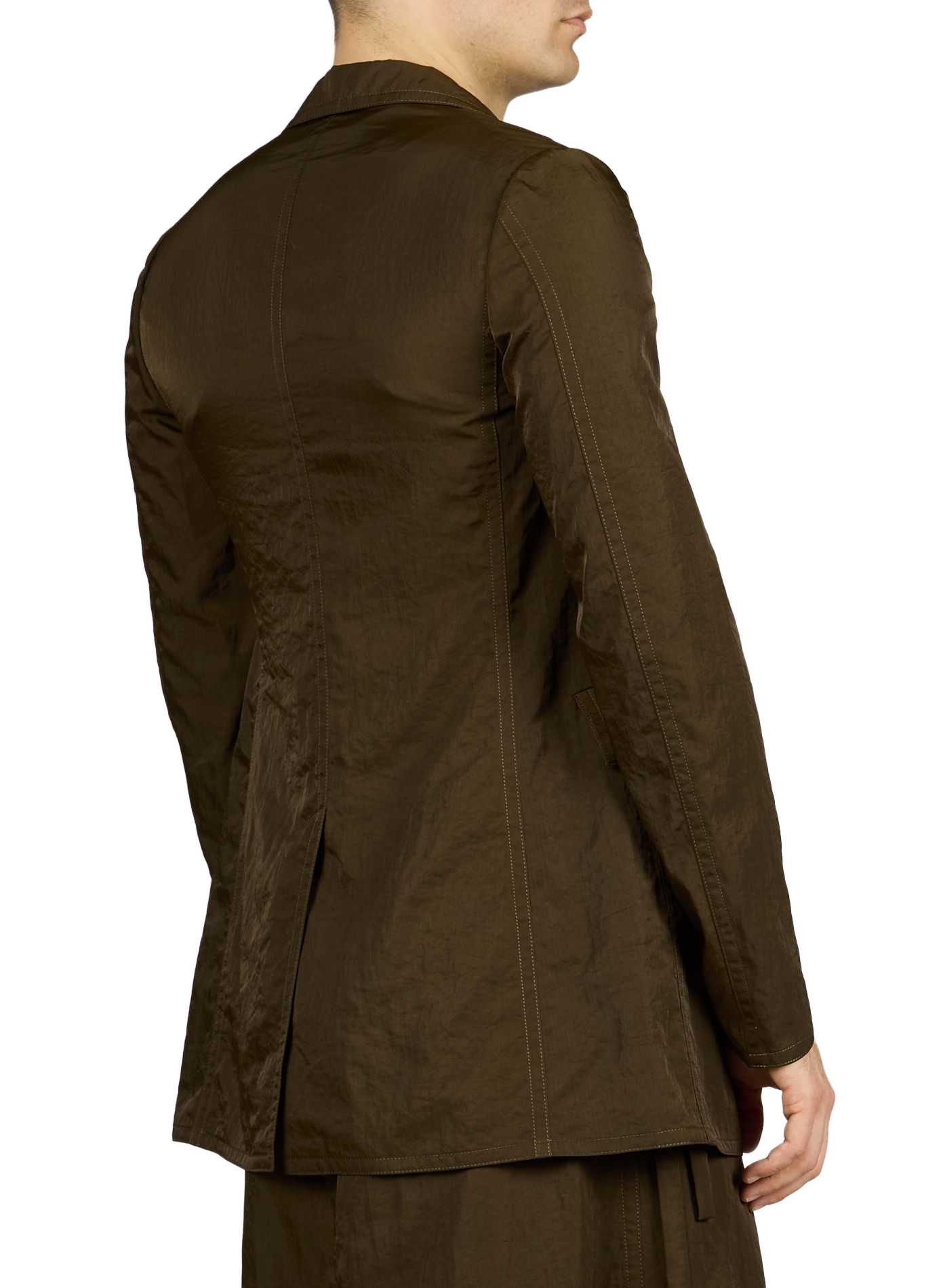 Veste froissée à col tailleur SEAN SUEN Marron