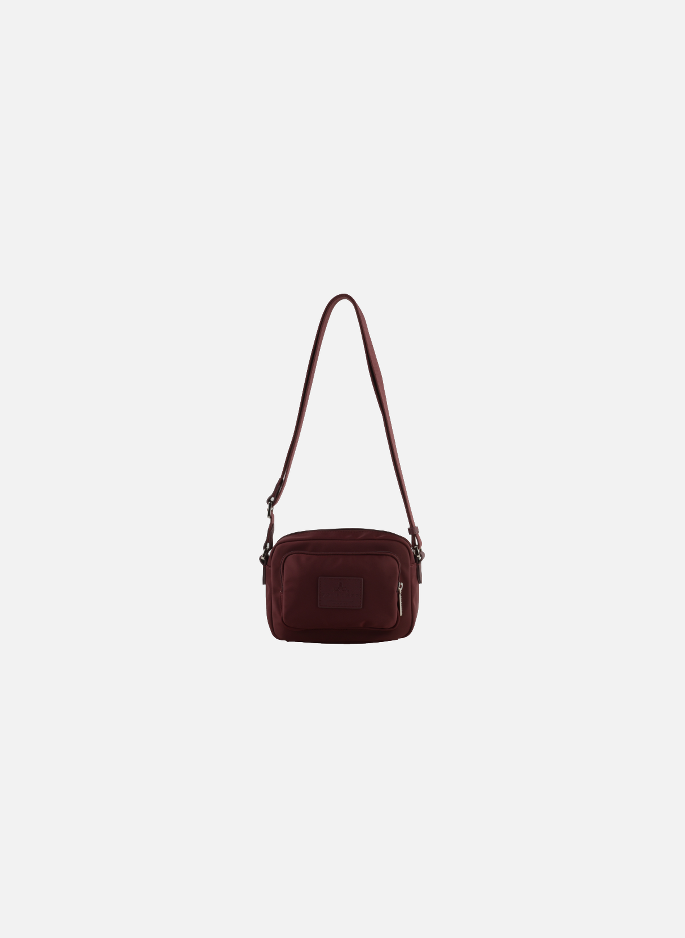 Escale | sac porté travers en toile garnie cuir POURCHET Rouge