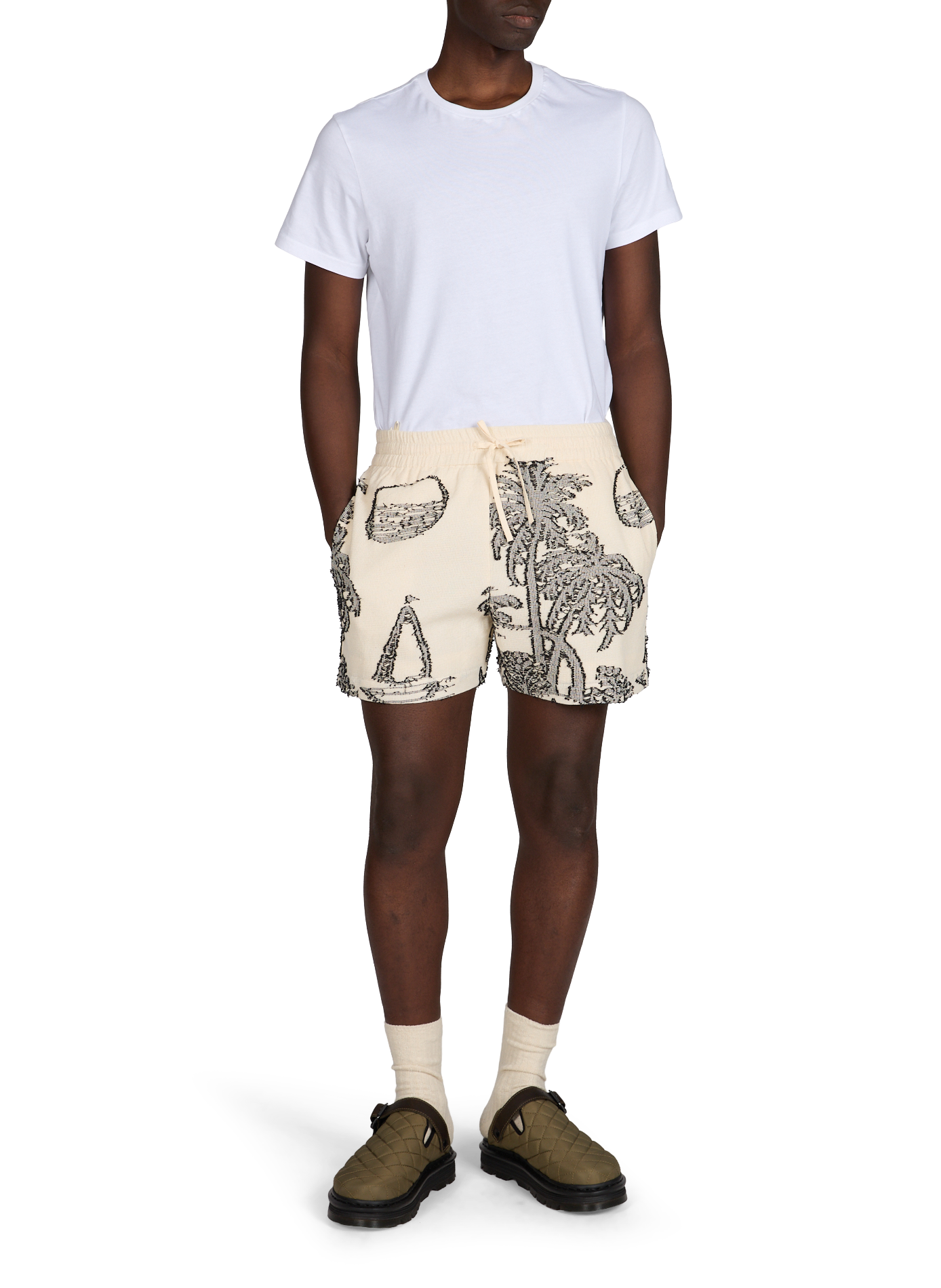 Herelle patterned shorts MAISON LABICHE White