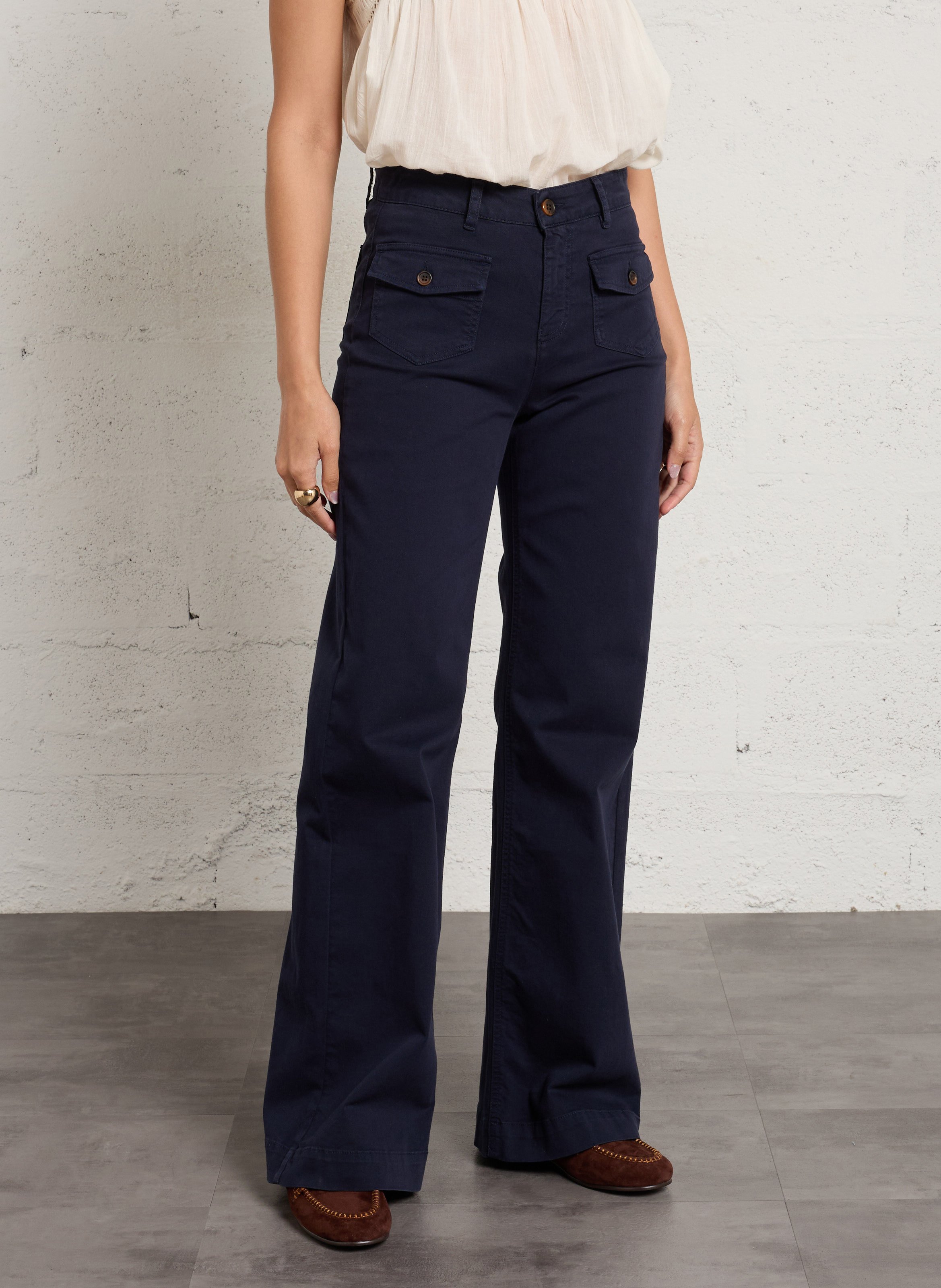 Jean large en coton tiago MAISON 123 Bleu
