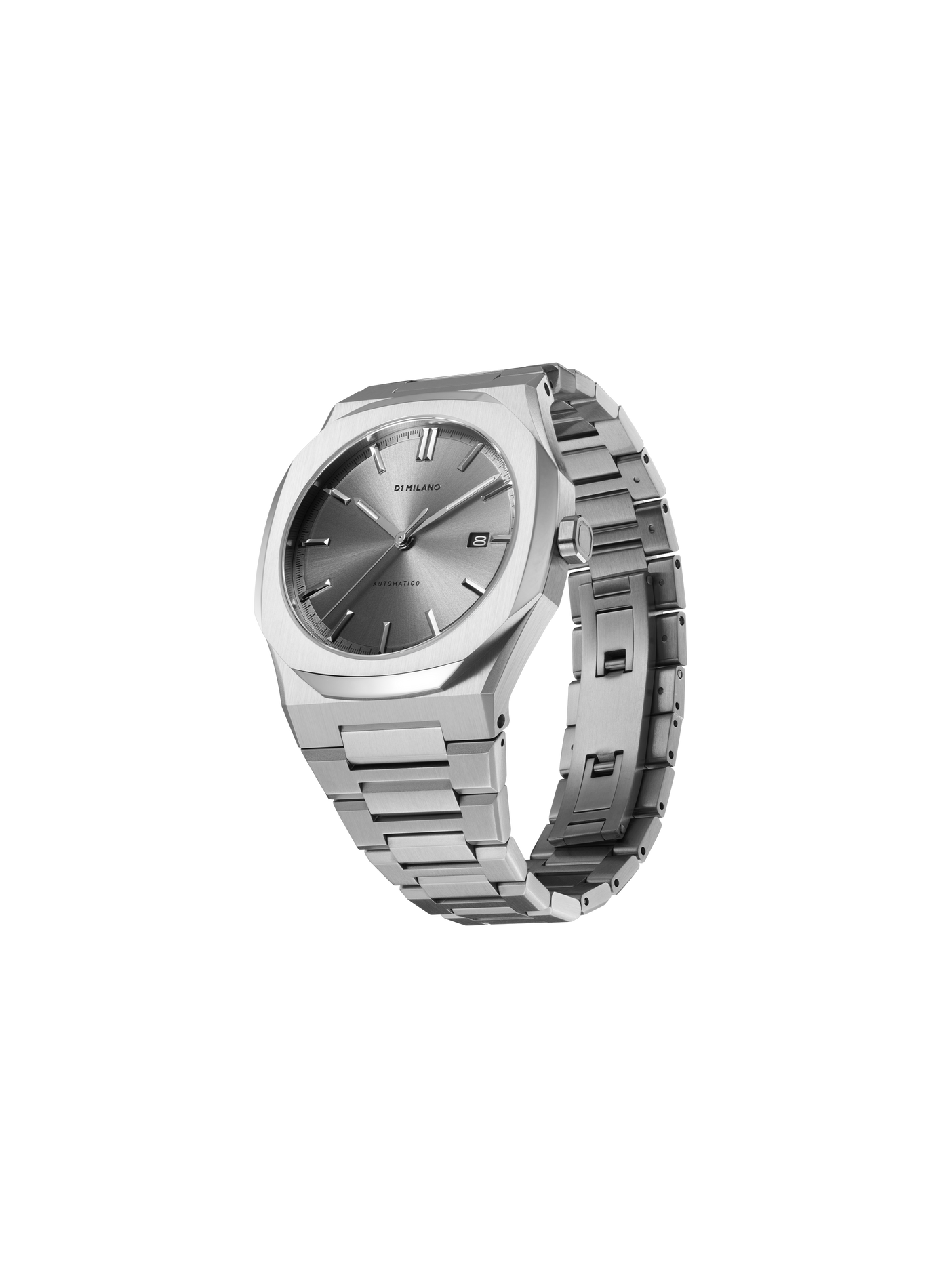 Montre automatique Obsidian en acier inoxydable D1 MILANO Gris