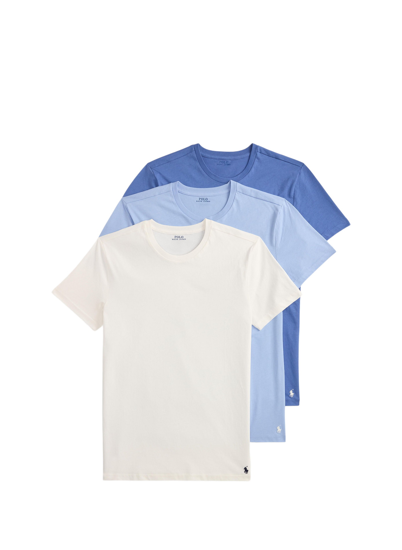 Lot de 3 T-shirts en coton POLO RALPH LAUREN Multicolore