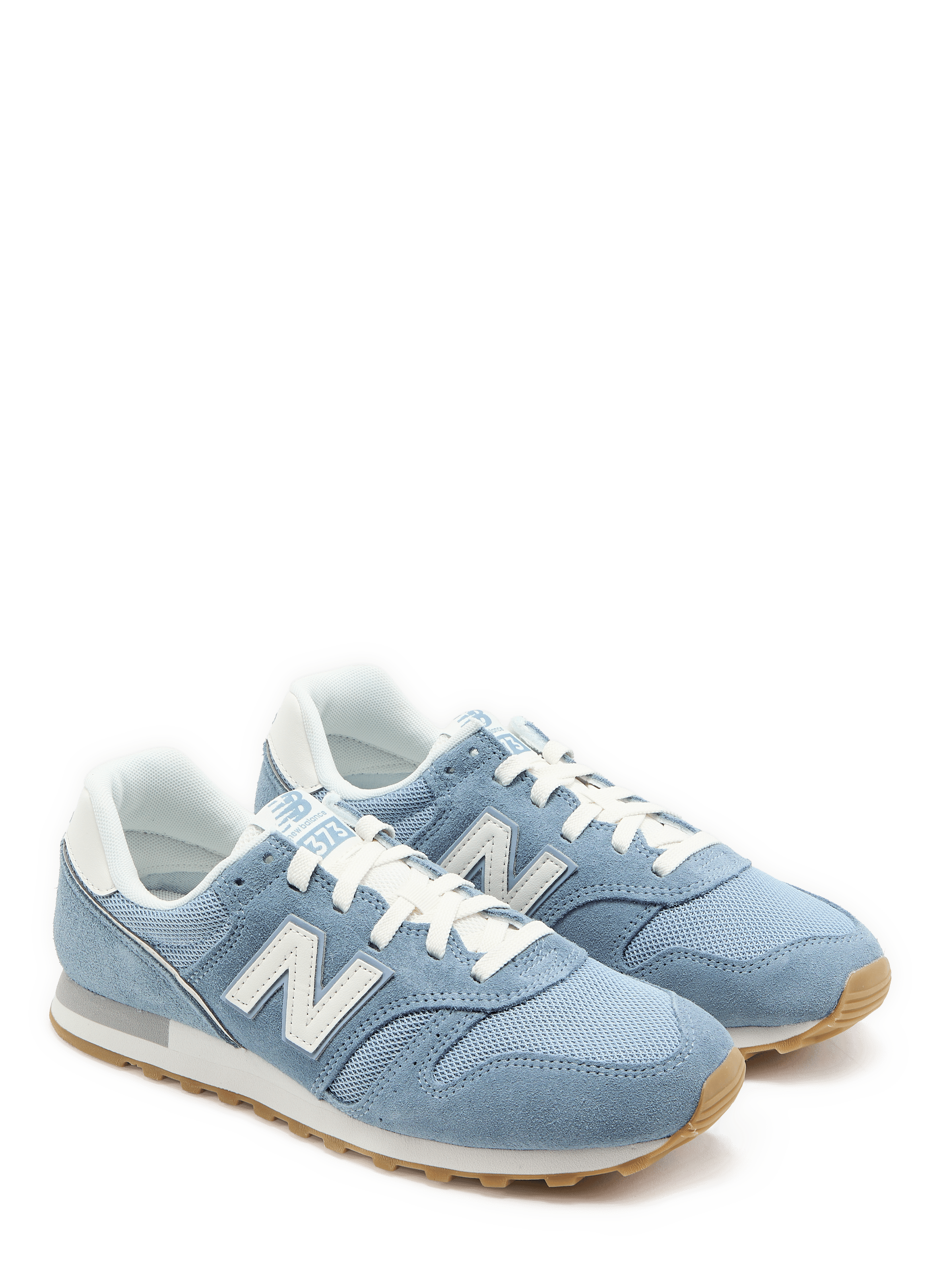 Baskets 373 v2 en cuir mélangé NEW BALANCE Bleu