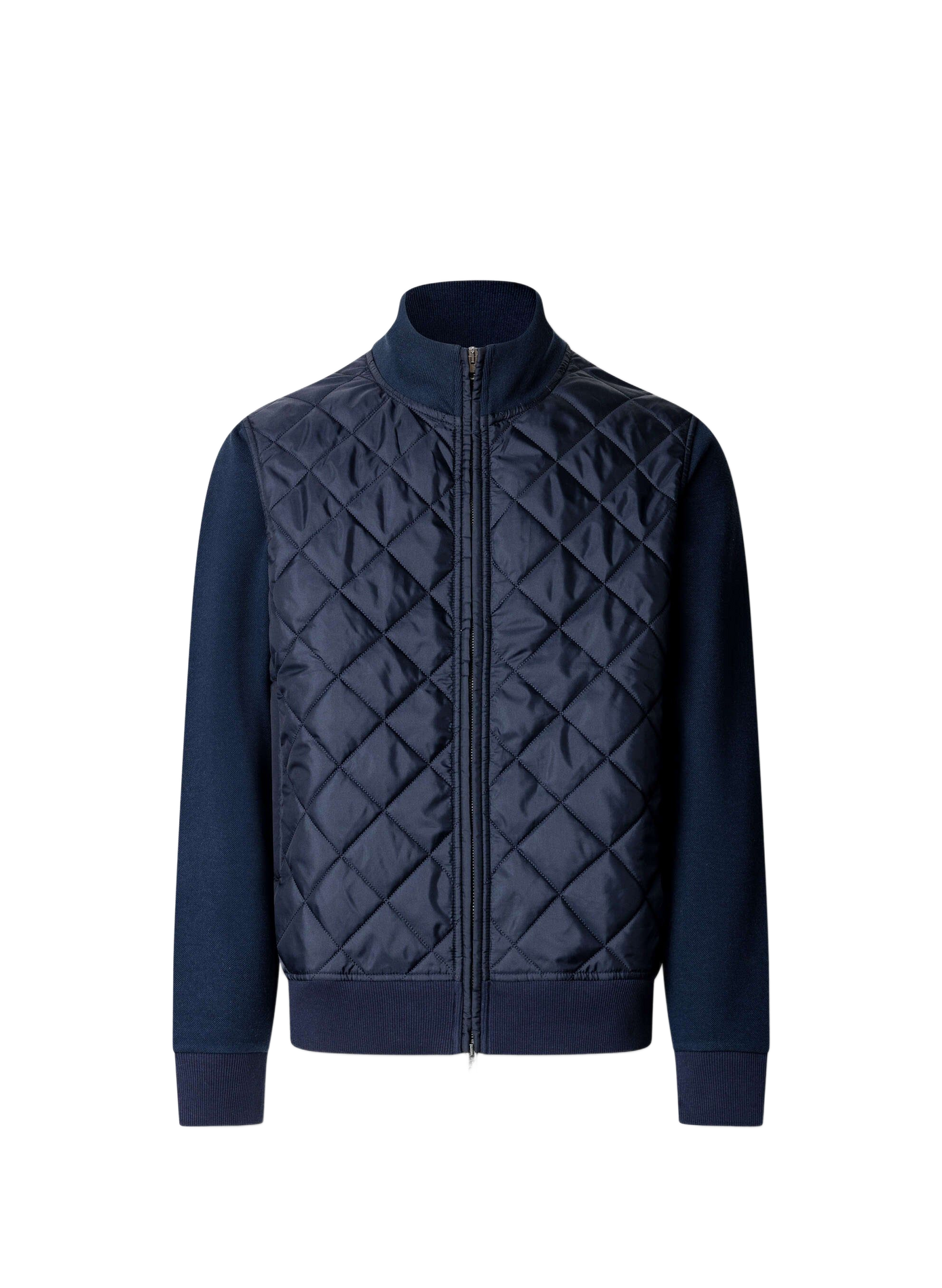 Rechte sweatshirt met opstaande kraag en gewatteerd in een mix van katoen FACONNABLE Blauw