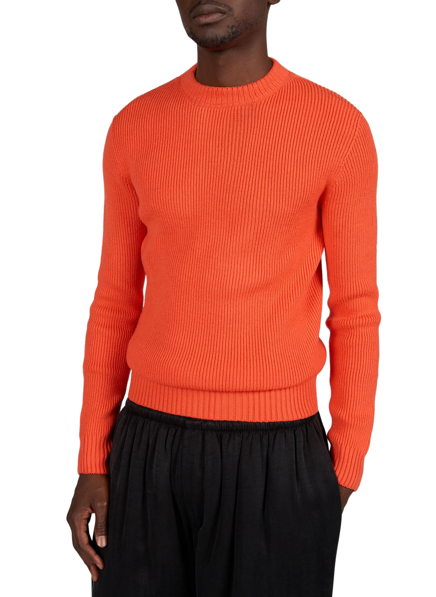 Round-neck wool jumper CÉZEMBRE Orange