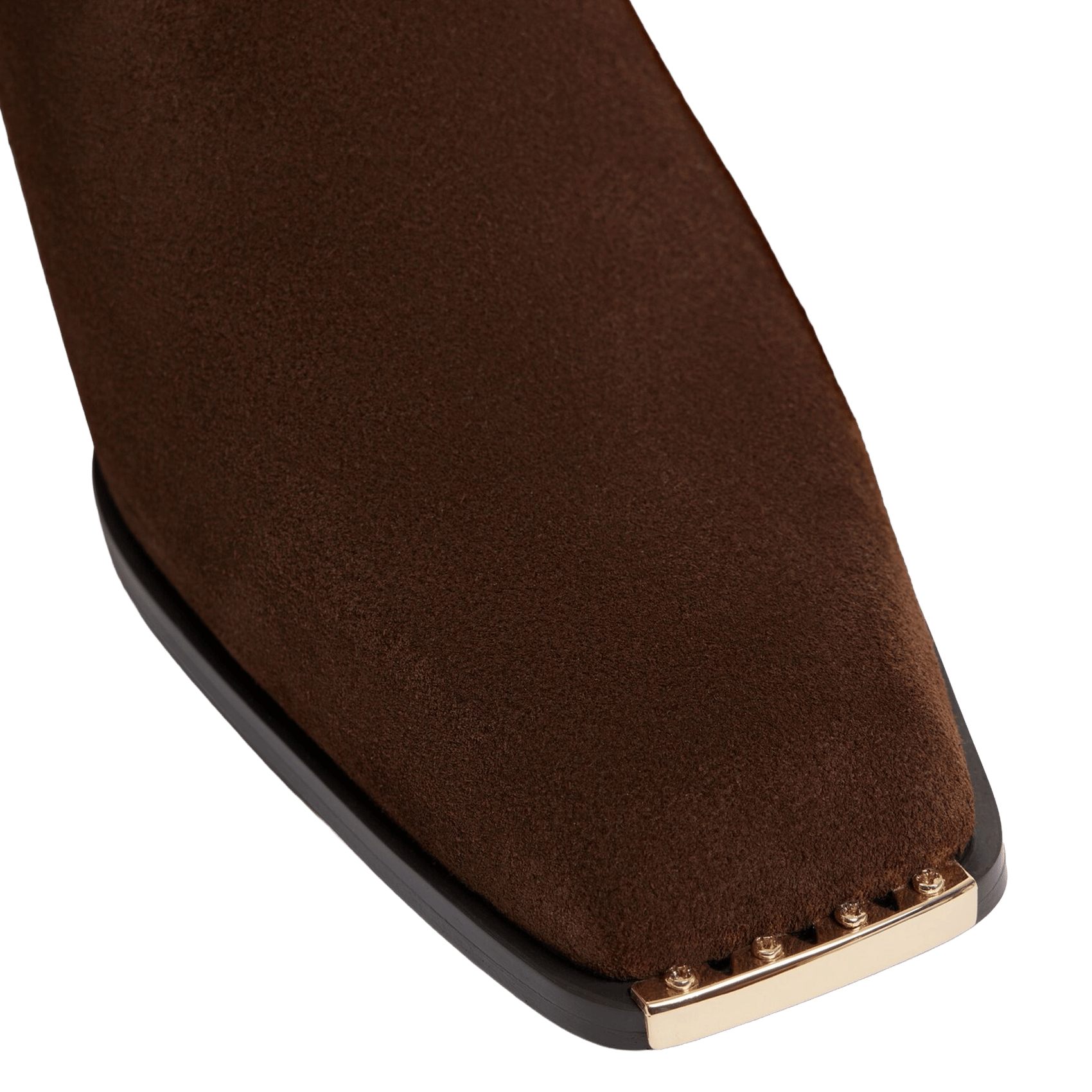 Bottines en cuir suédé SANDRO Marron