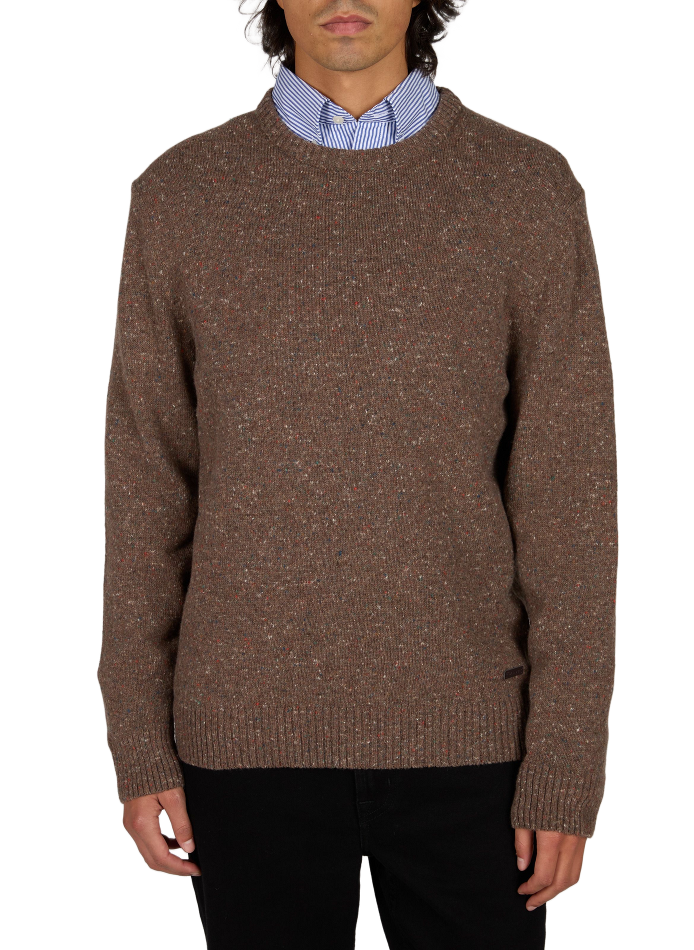Pull droit en laine mélangée GANT Marron