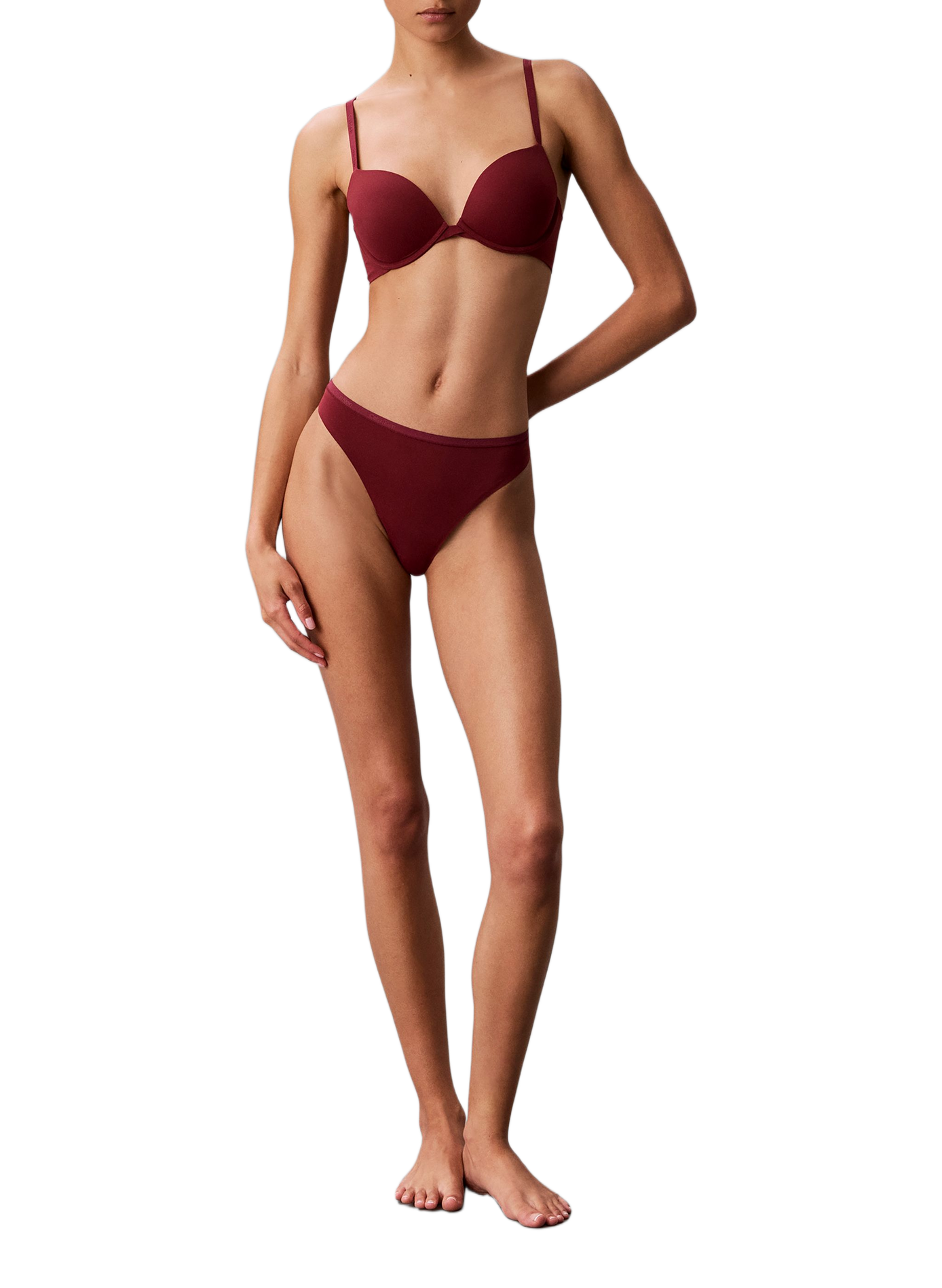 Plunging neckline | Red CALVIN KLEIN Women