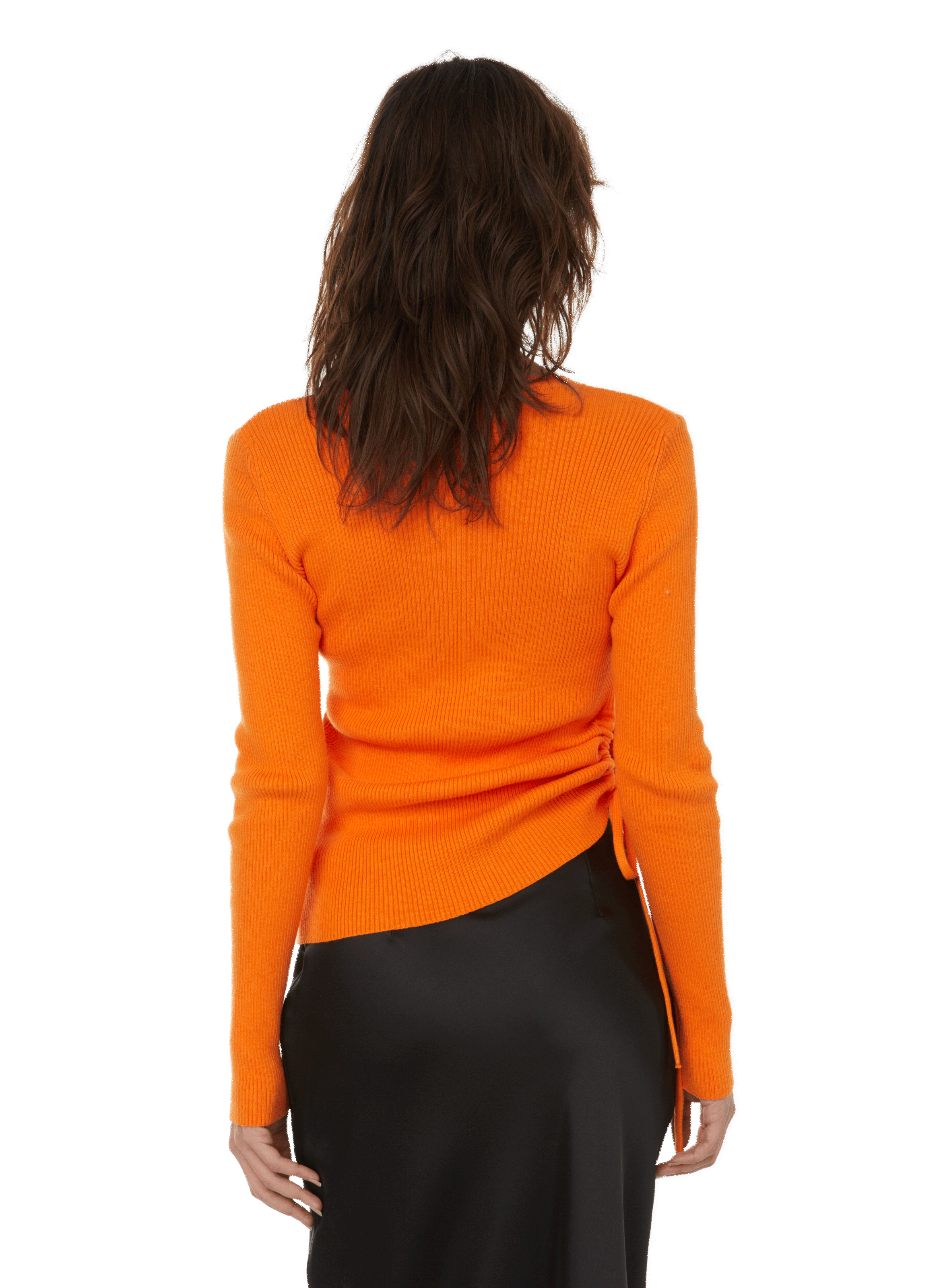 Pull Ves en maille de coton et cachemire SAISON 1865 Orange
